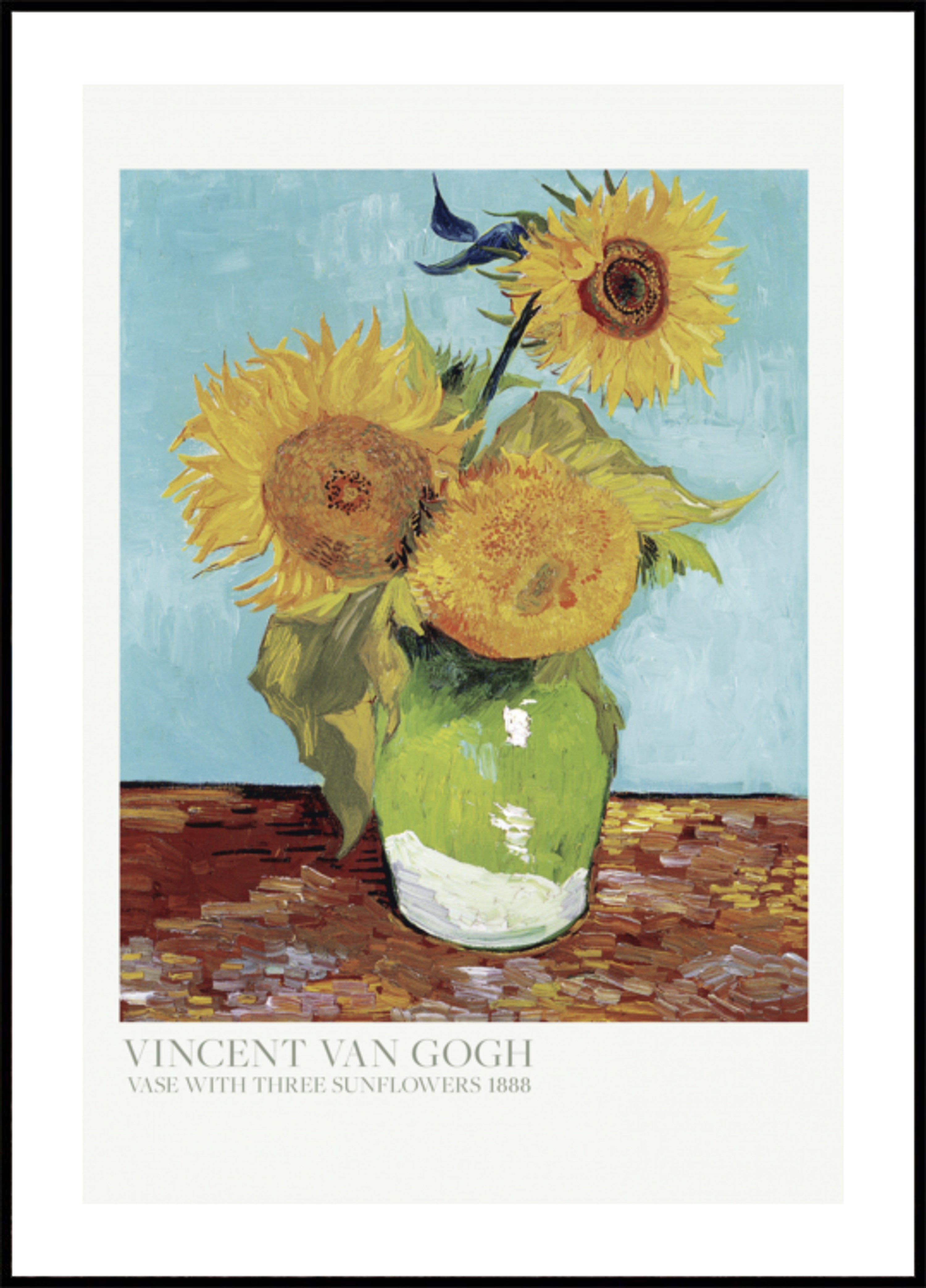 Vaso Con Tre Girasoli