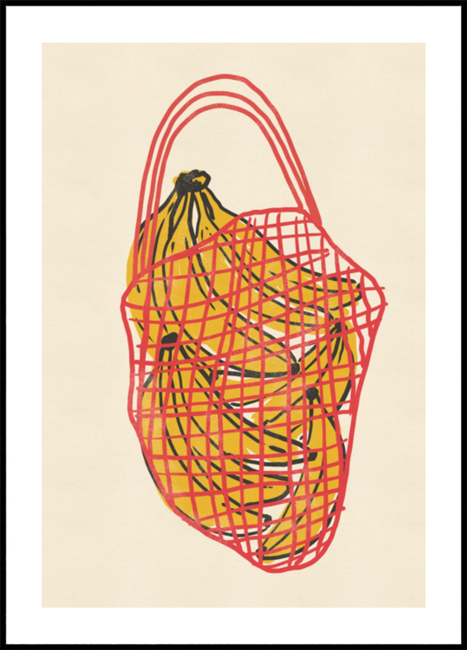 Borsa a rete per banane fresche