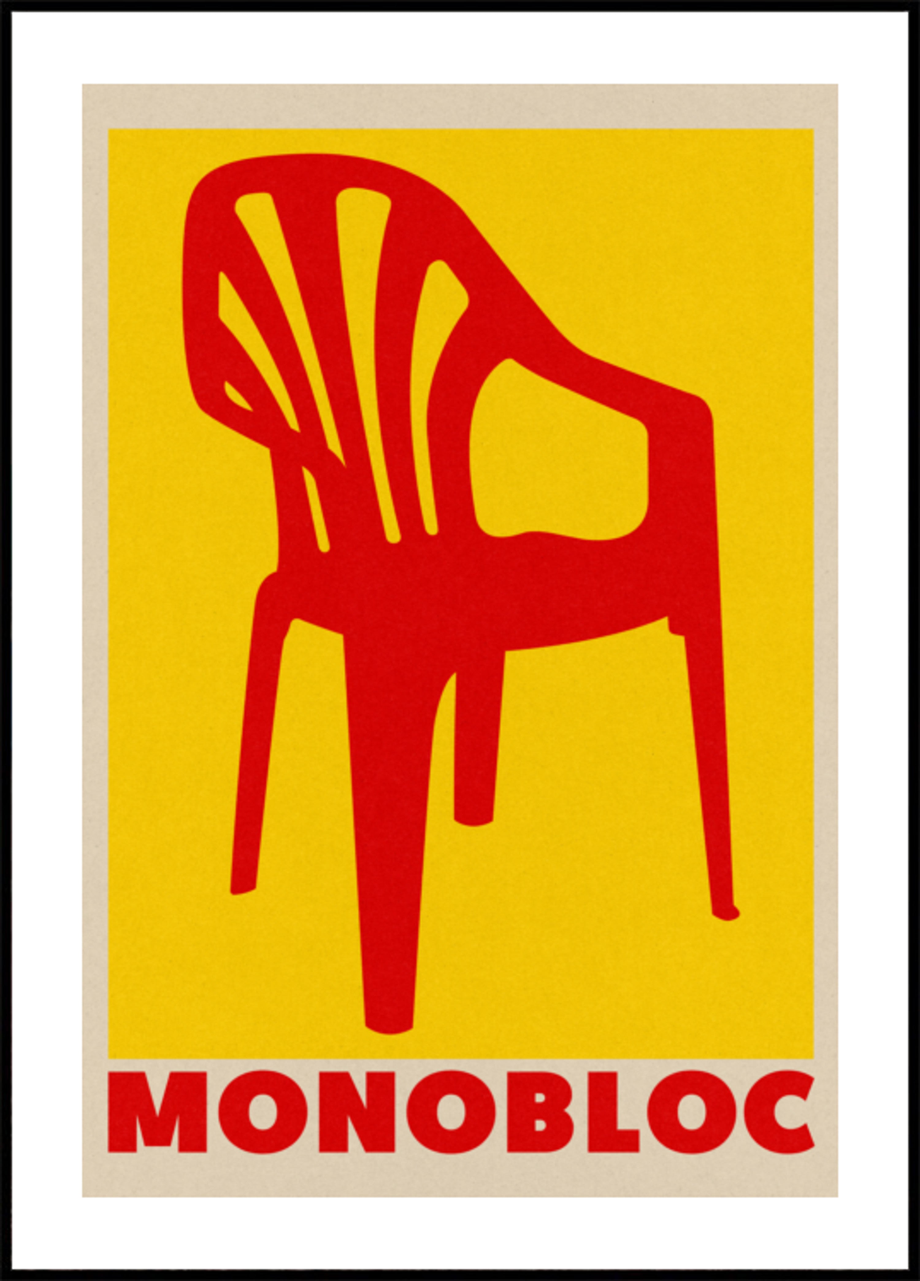 Sedia monoblocco rossa