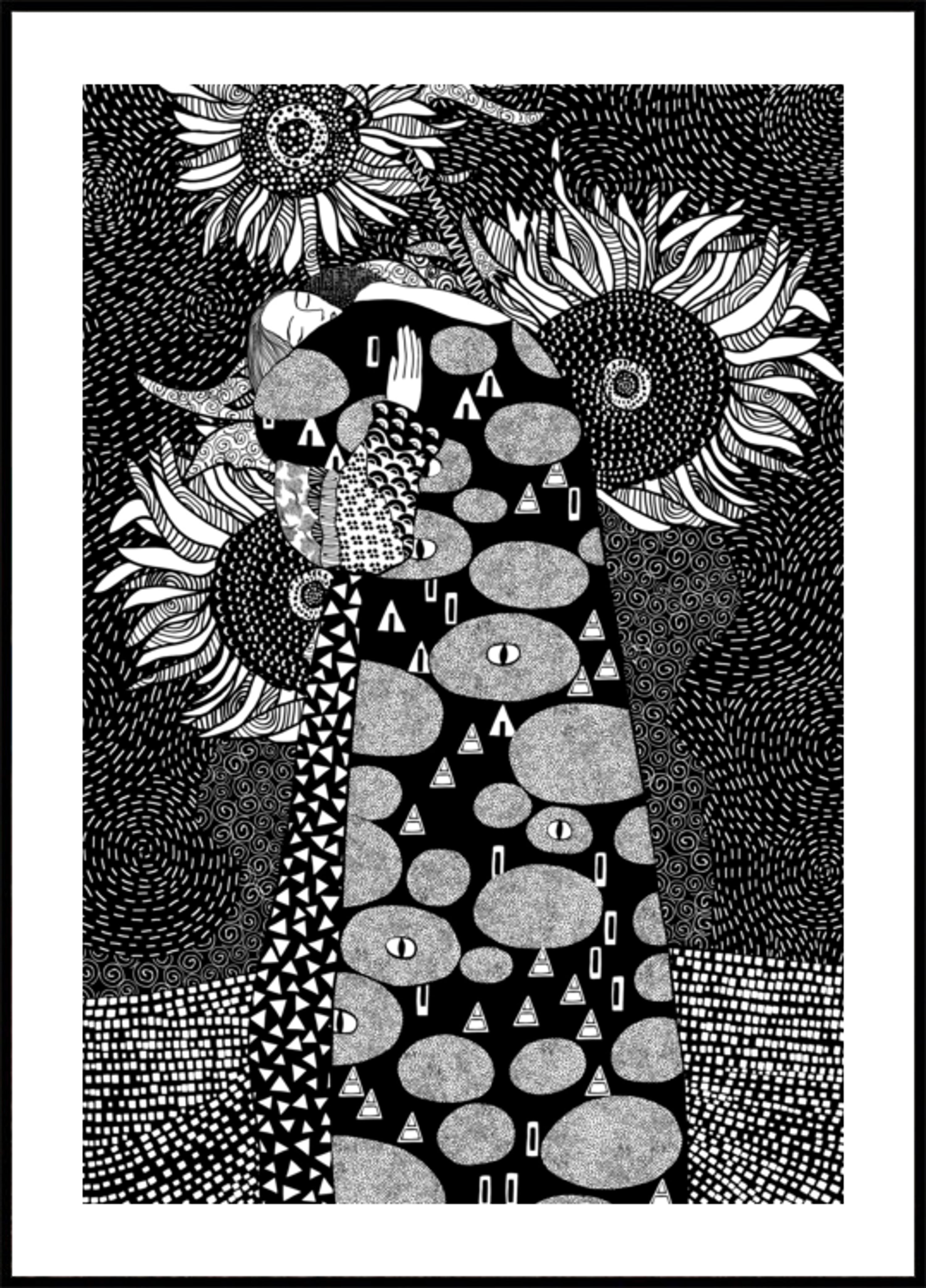 Ritratto decorativo del girasole