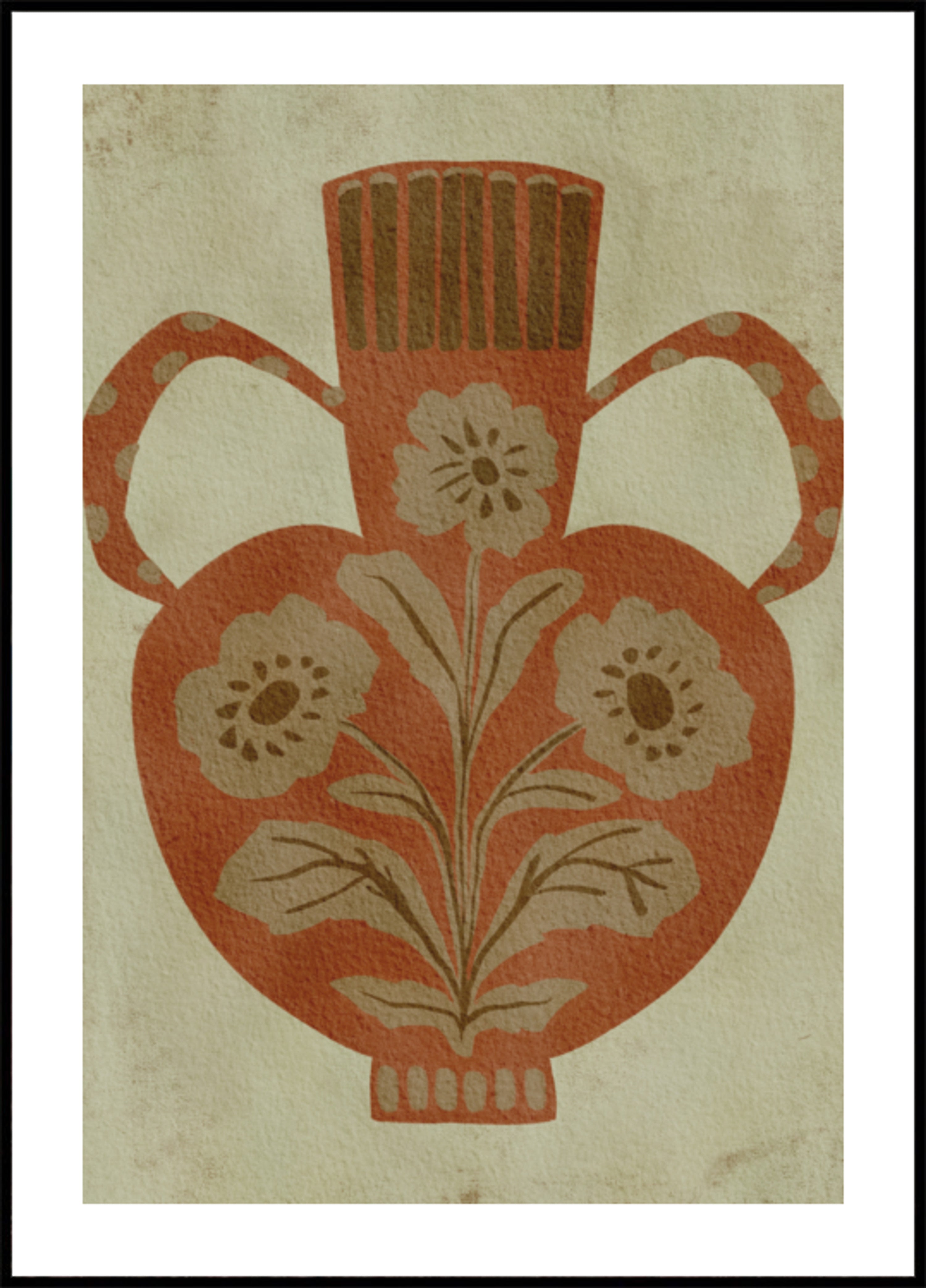 Vaso floreale rustico