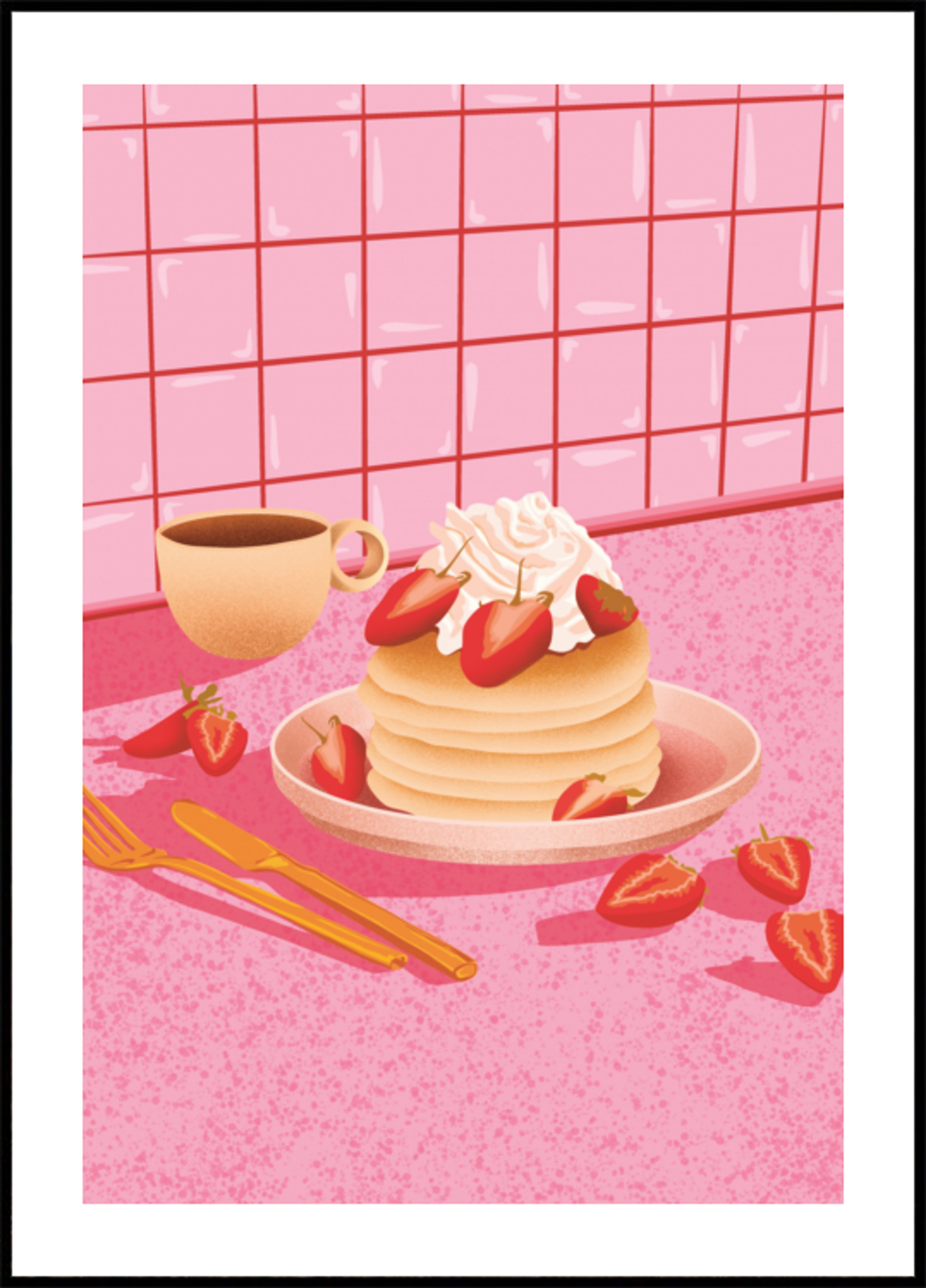 Pancake dolci alle fragole