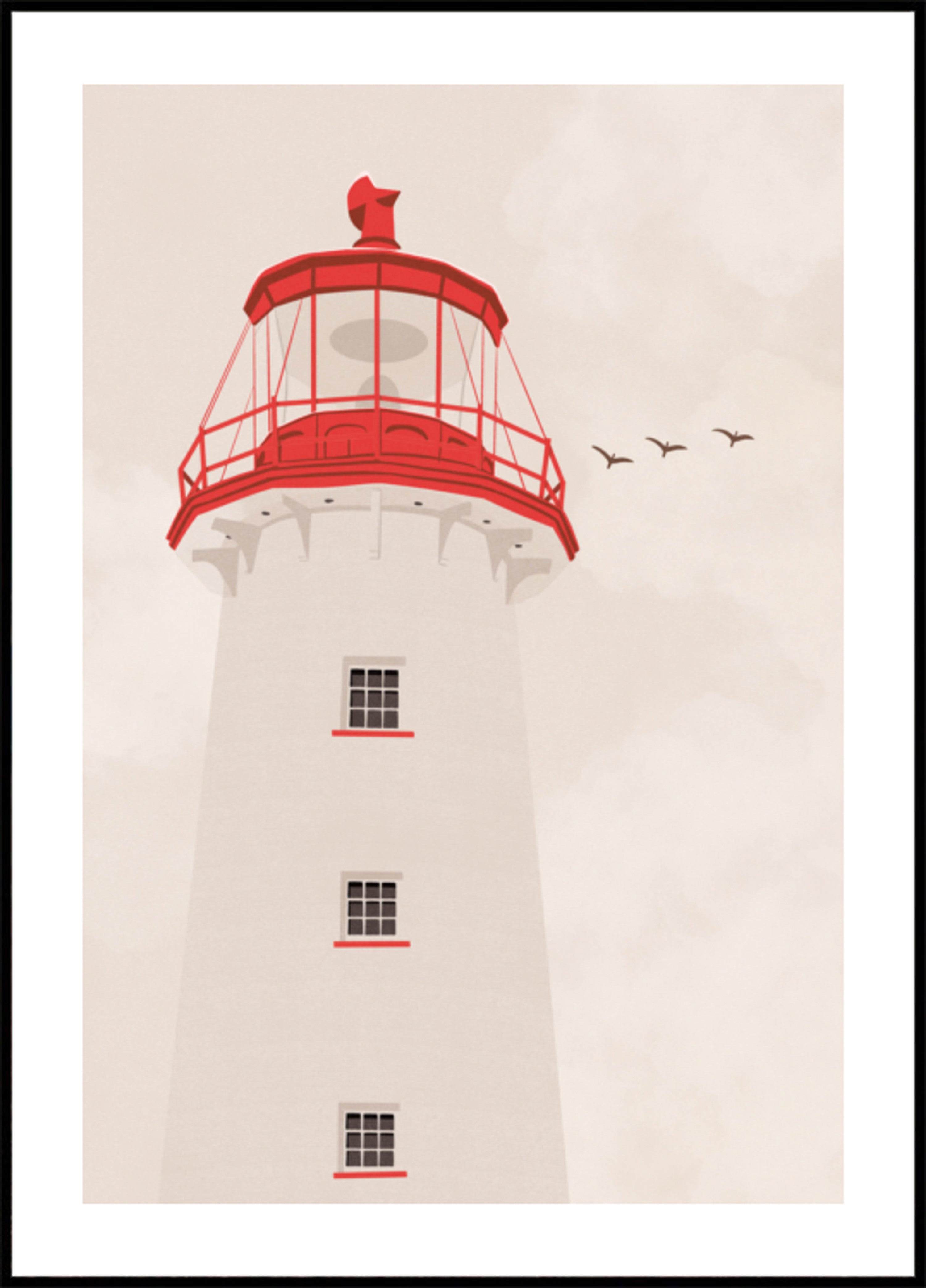 Faro rosso costiero
