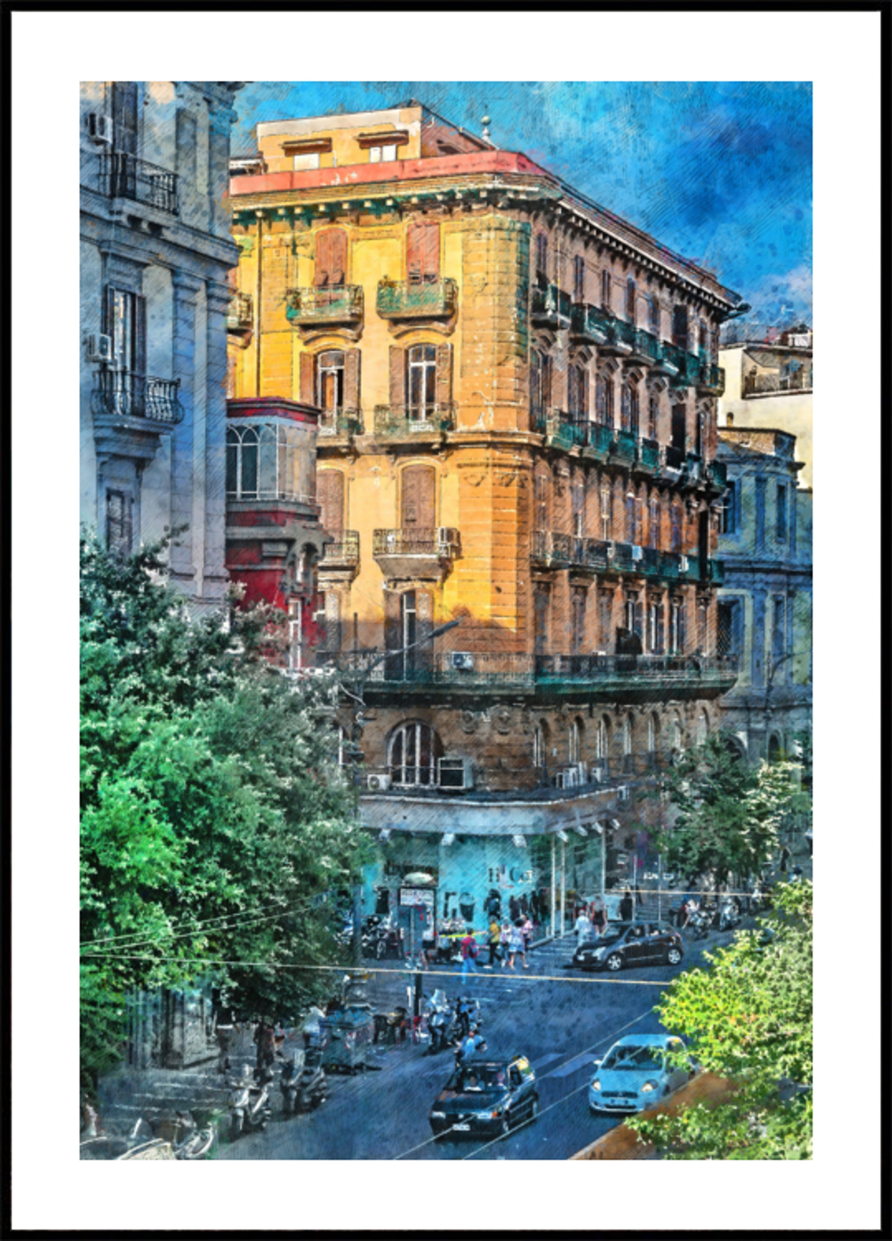 Angolo vibrante della città