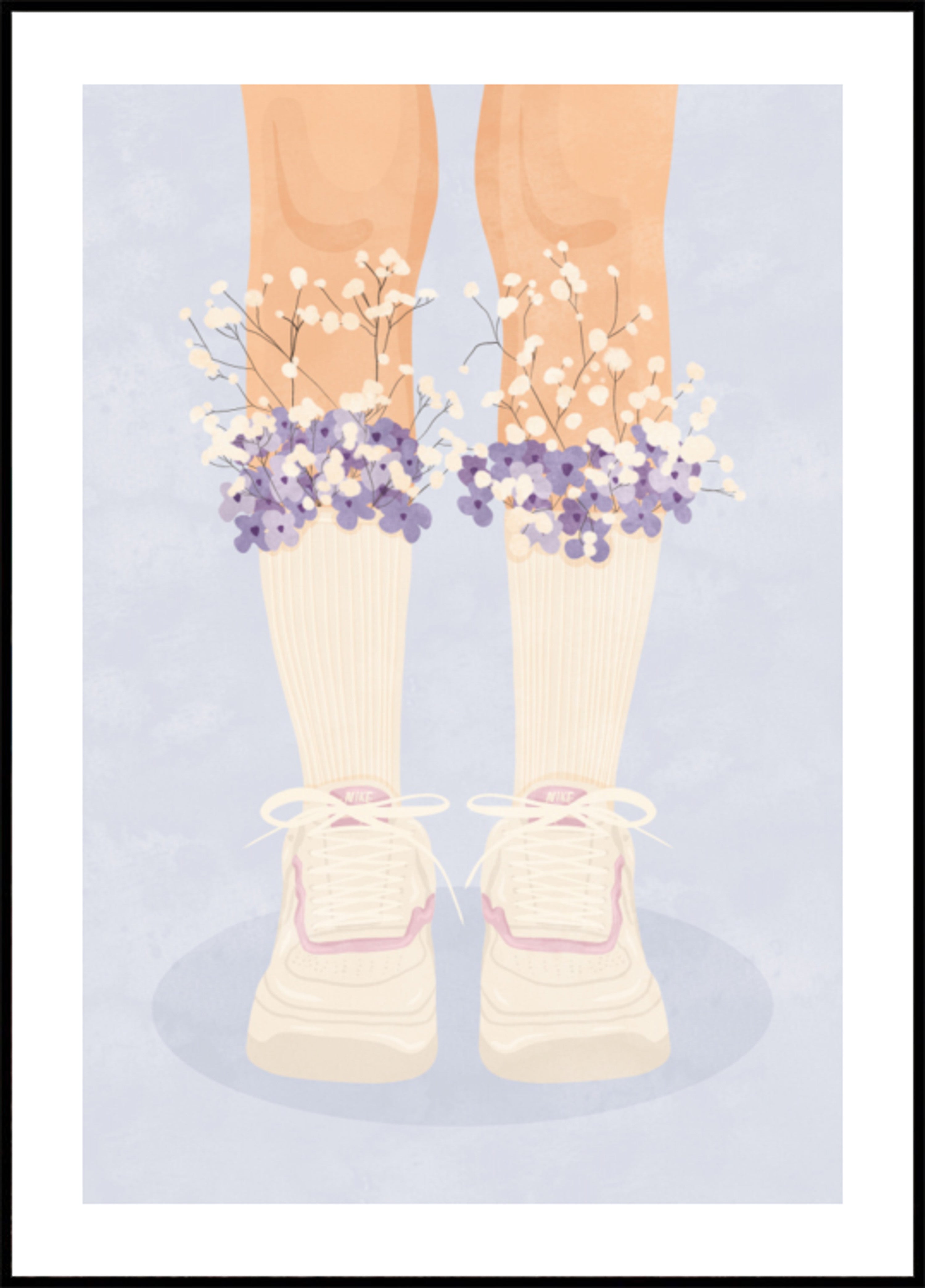 Calzini E Scarpe Da Ginnastica Floreali