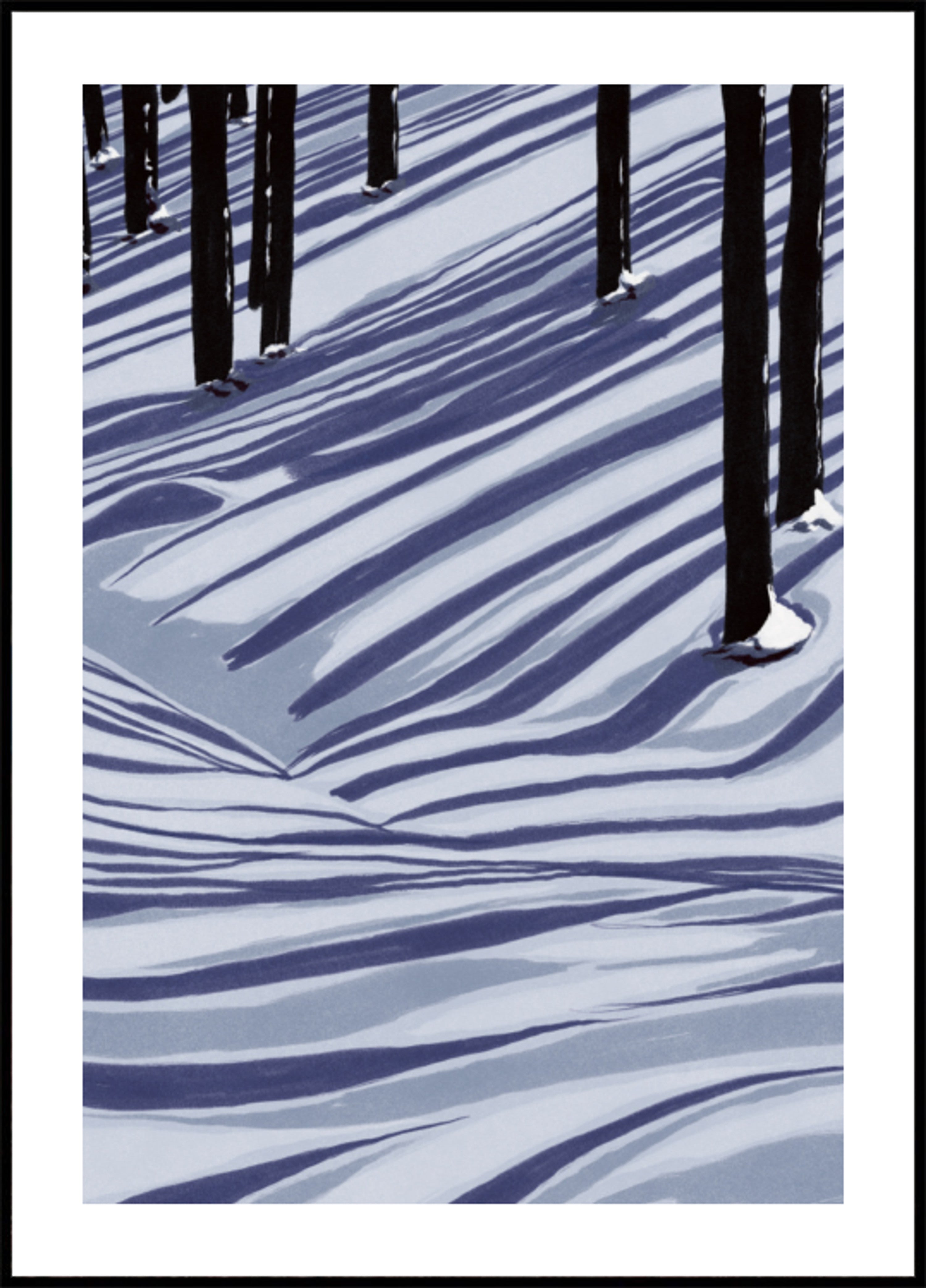 Ombre della foresta invernale