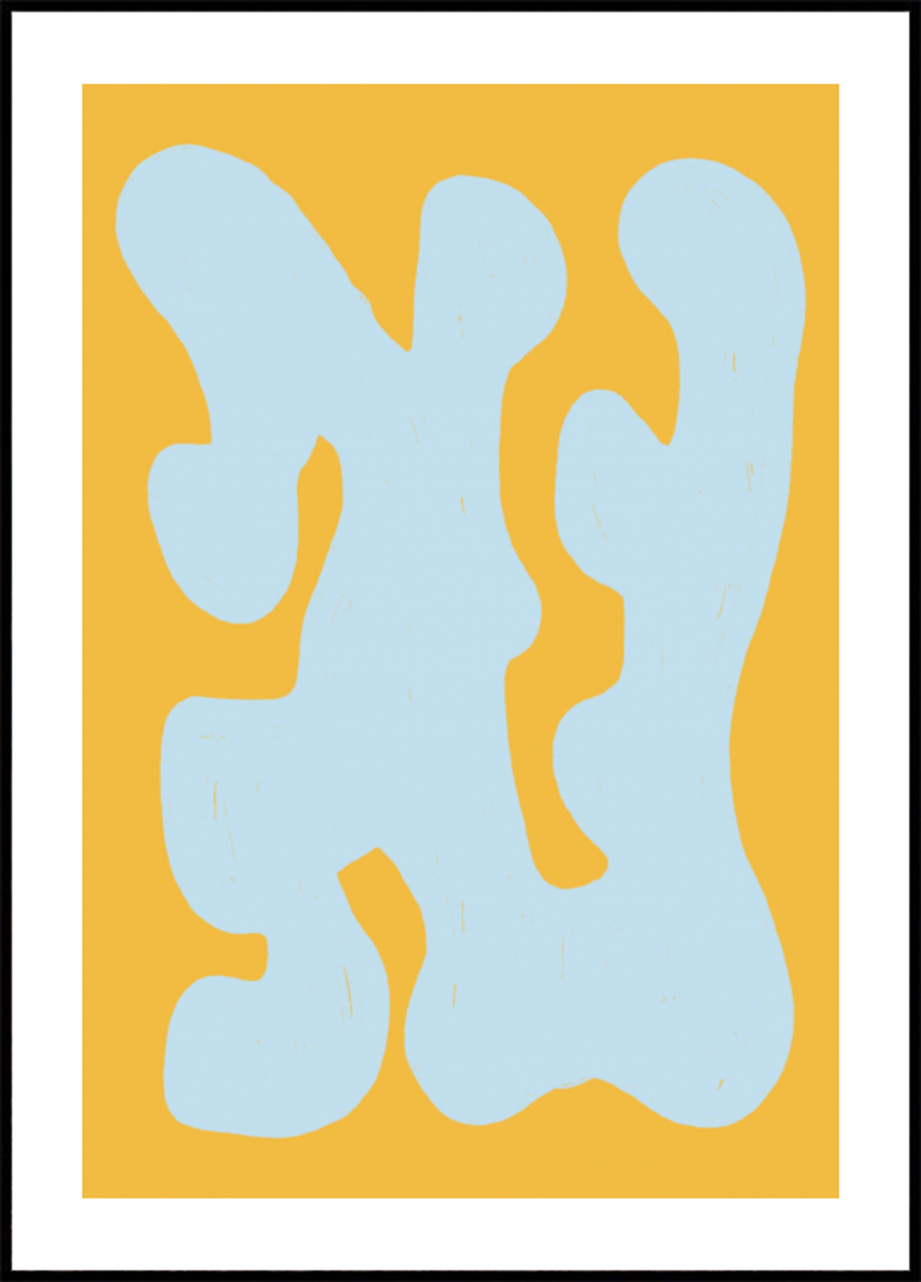 Forme fluide blu
