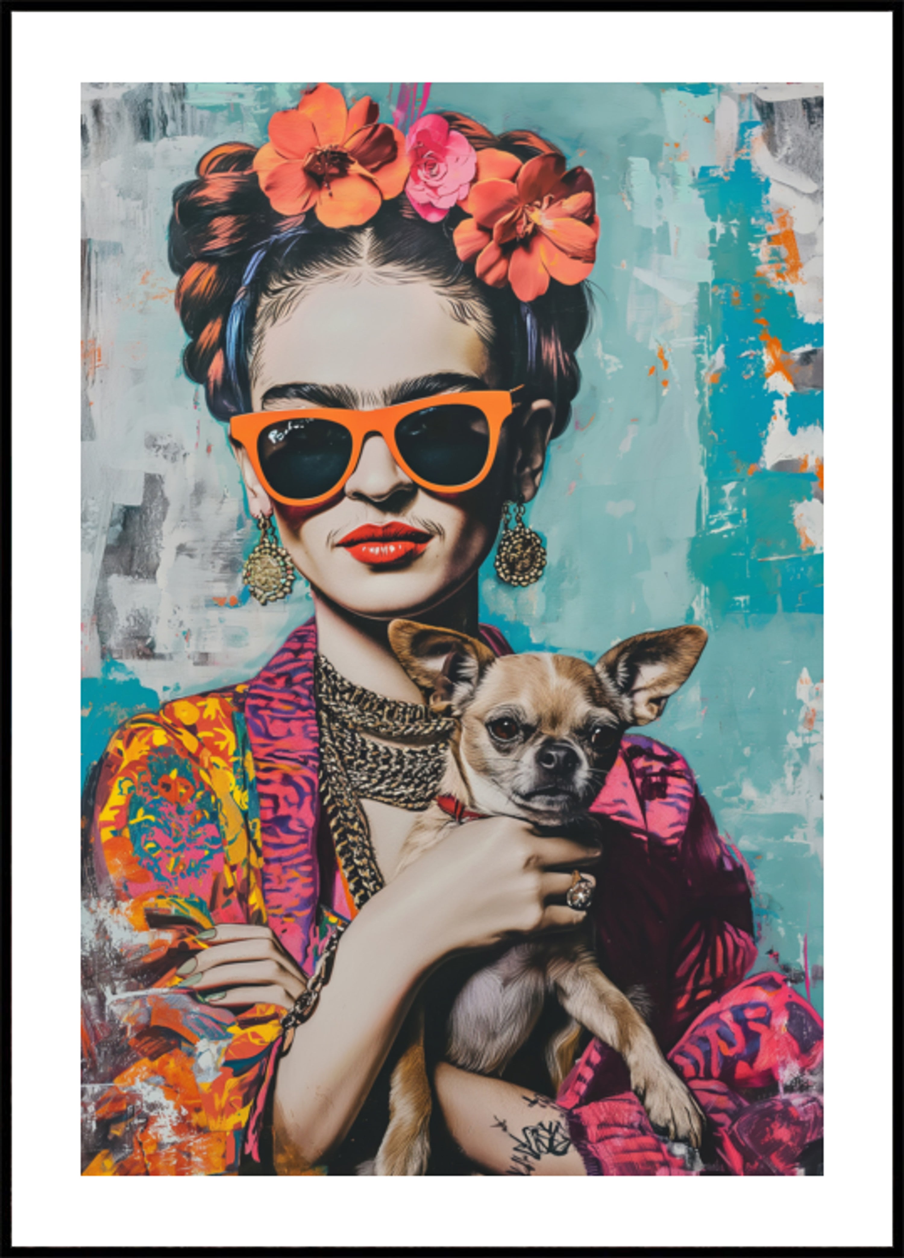 Ritratto colorato Chihuahua