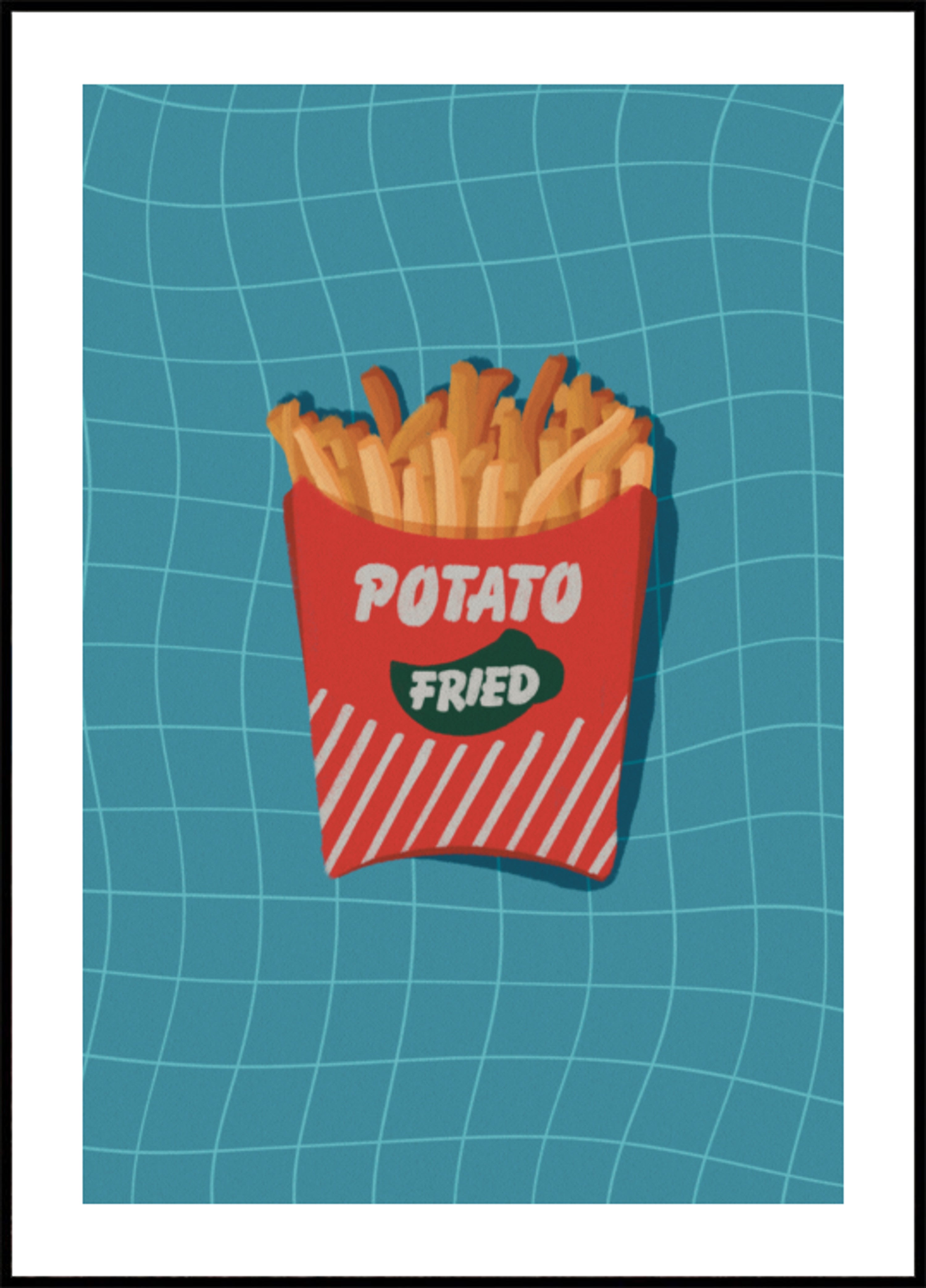 Spuntino retrò con patatine fritte