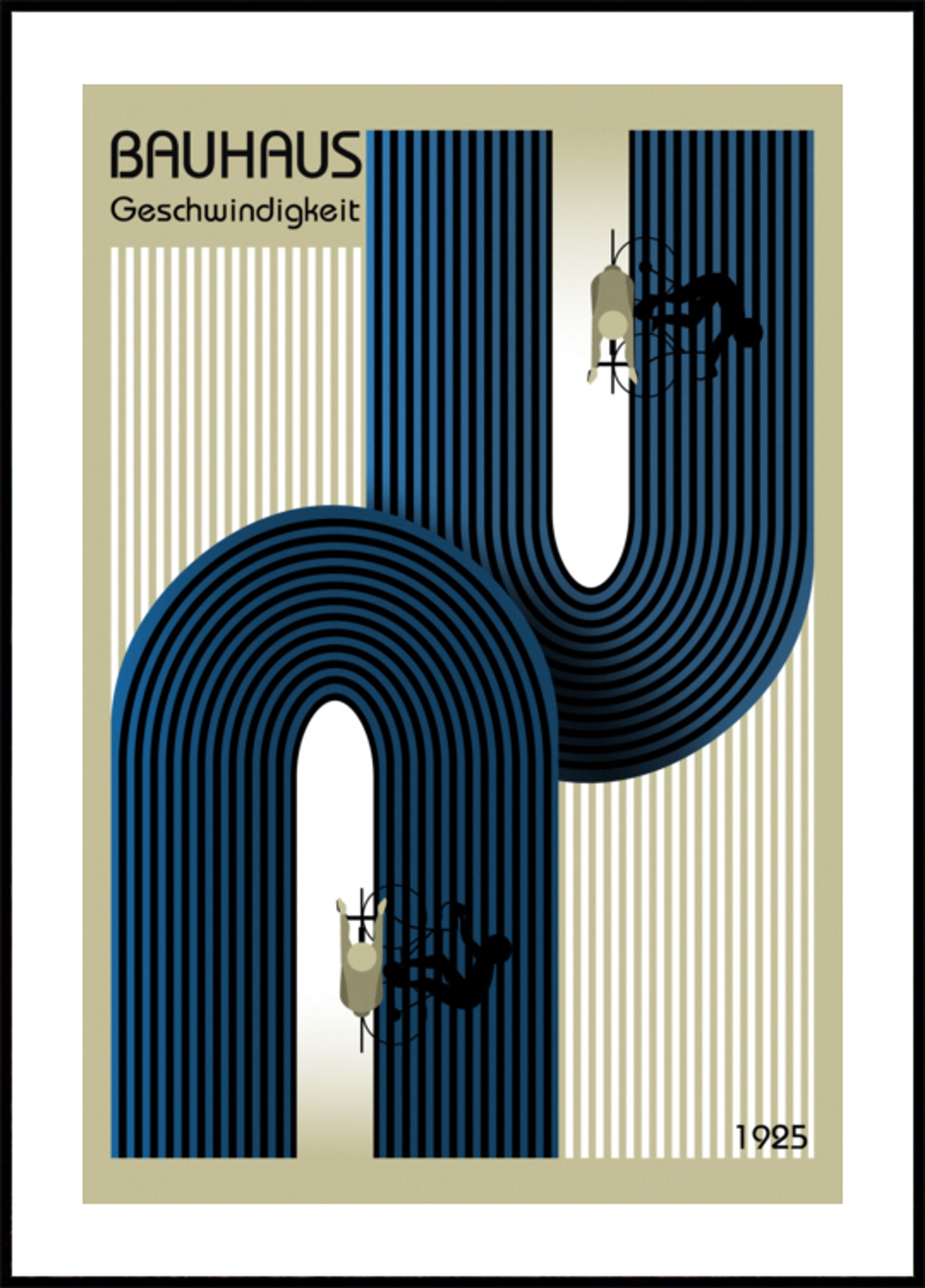 Ciclisti veloci del Bauhaus