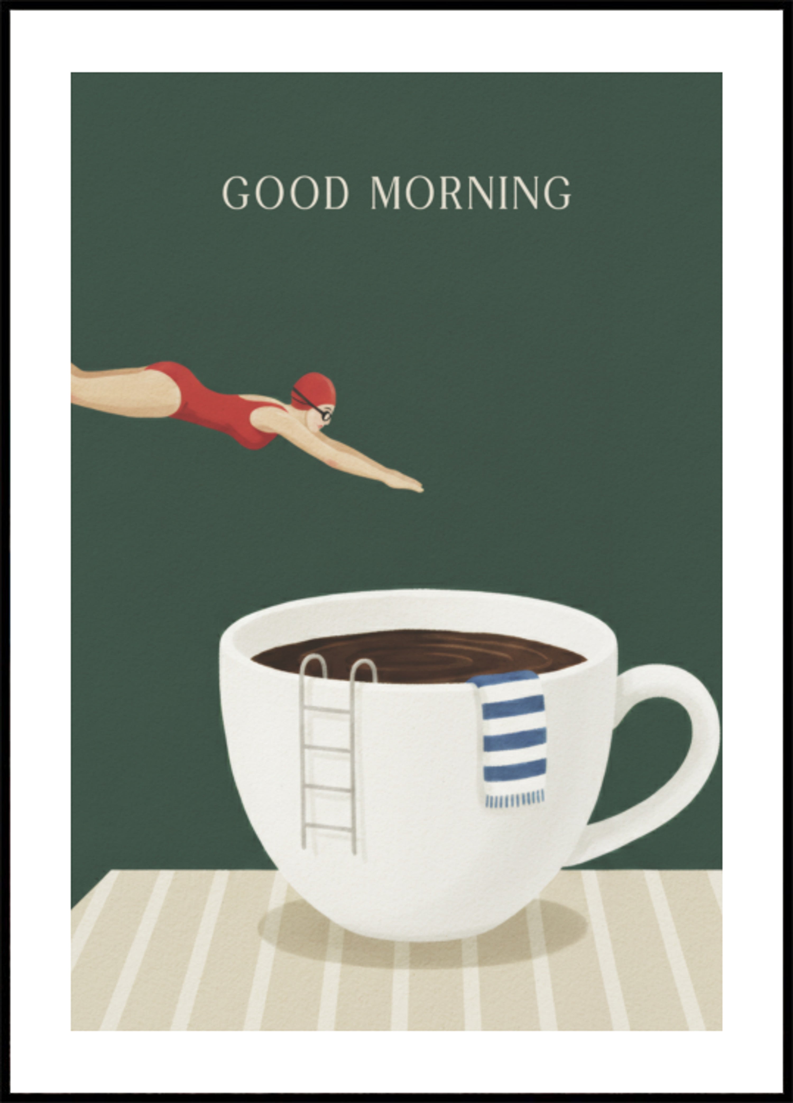 Immersione al caffè mattutino