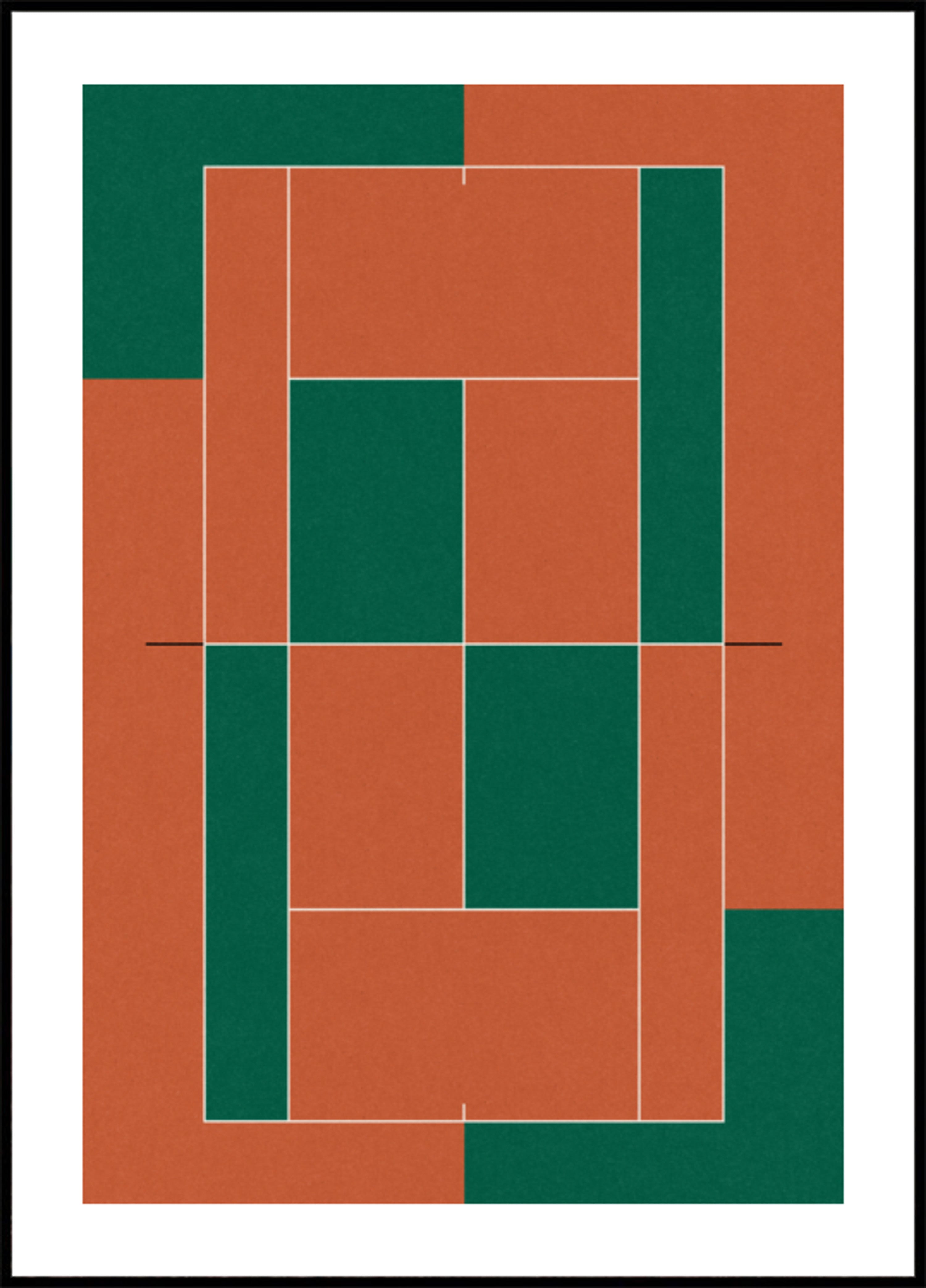 Campo da tennis geometrico