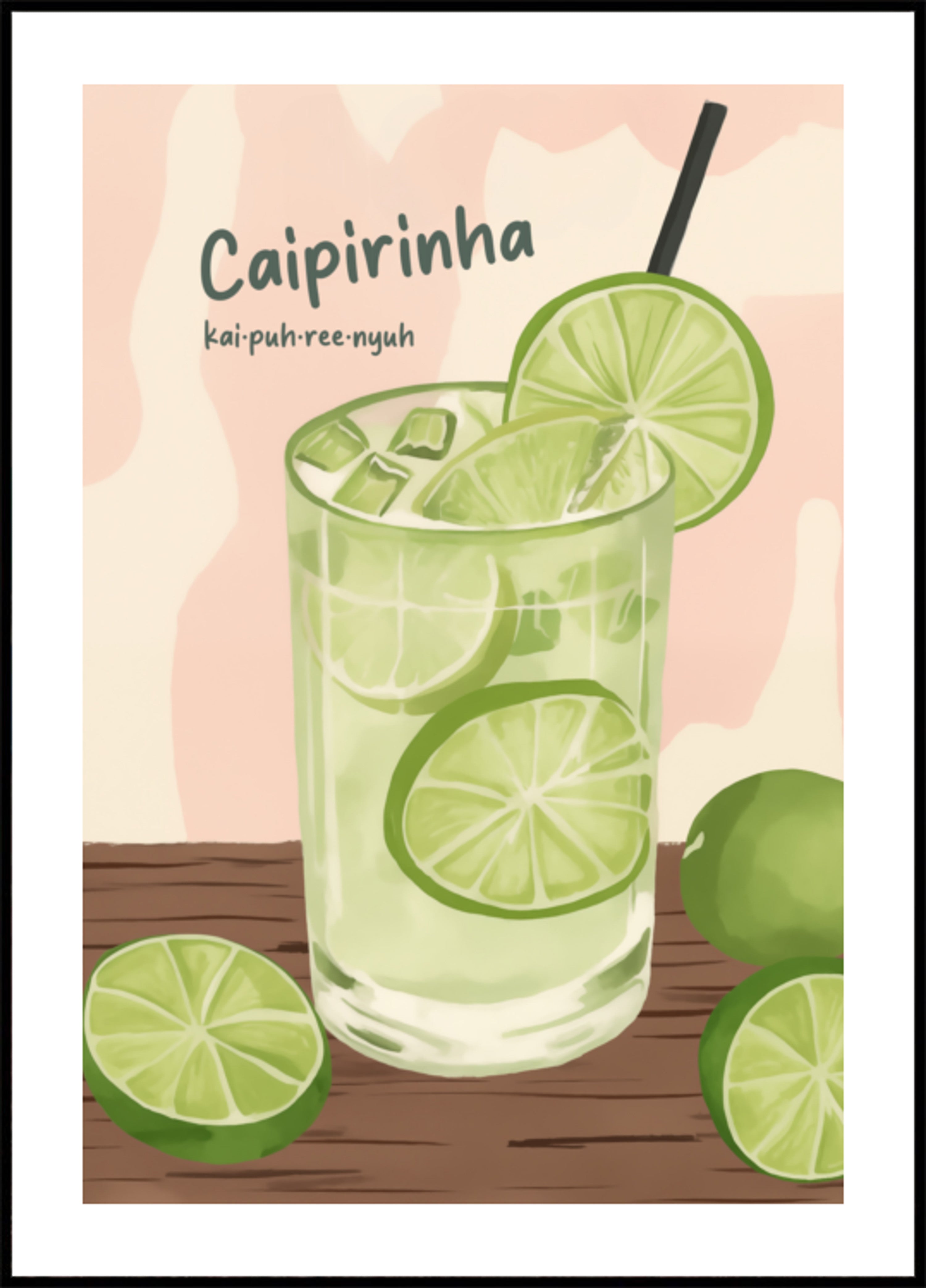Caipirinha rinfrescante al lime