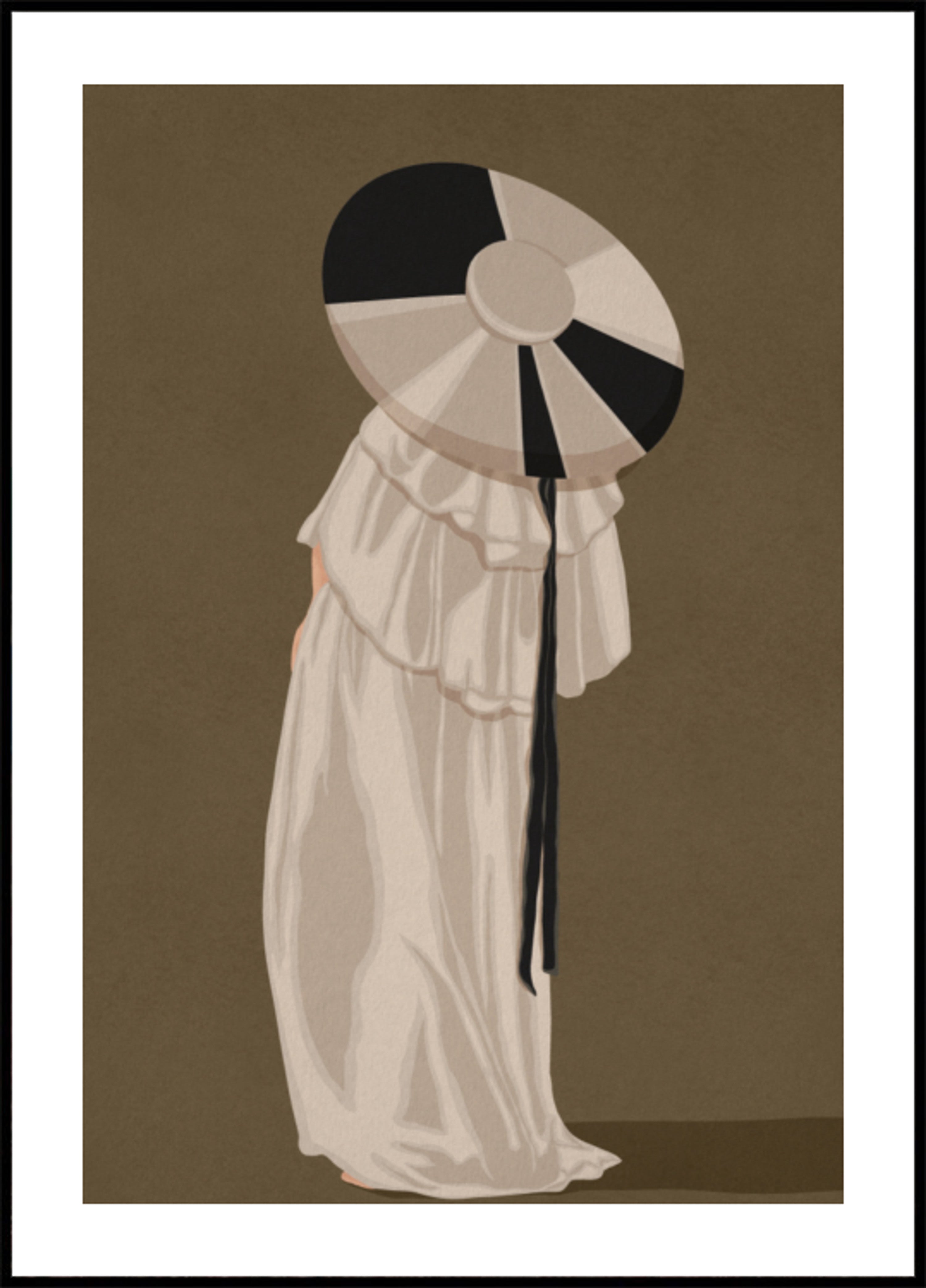 Donna In Cappello Elegante