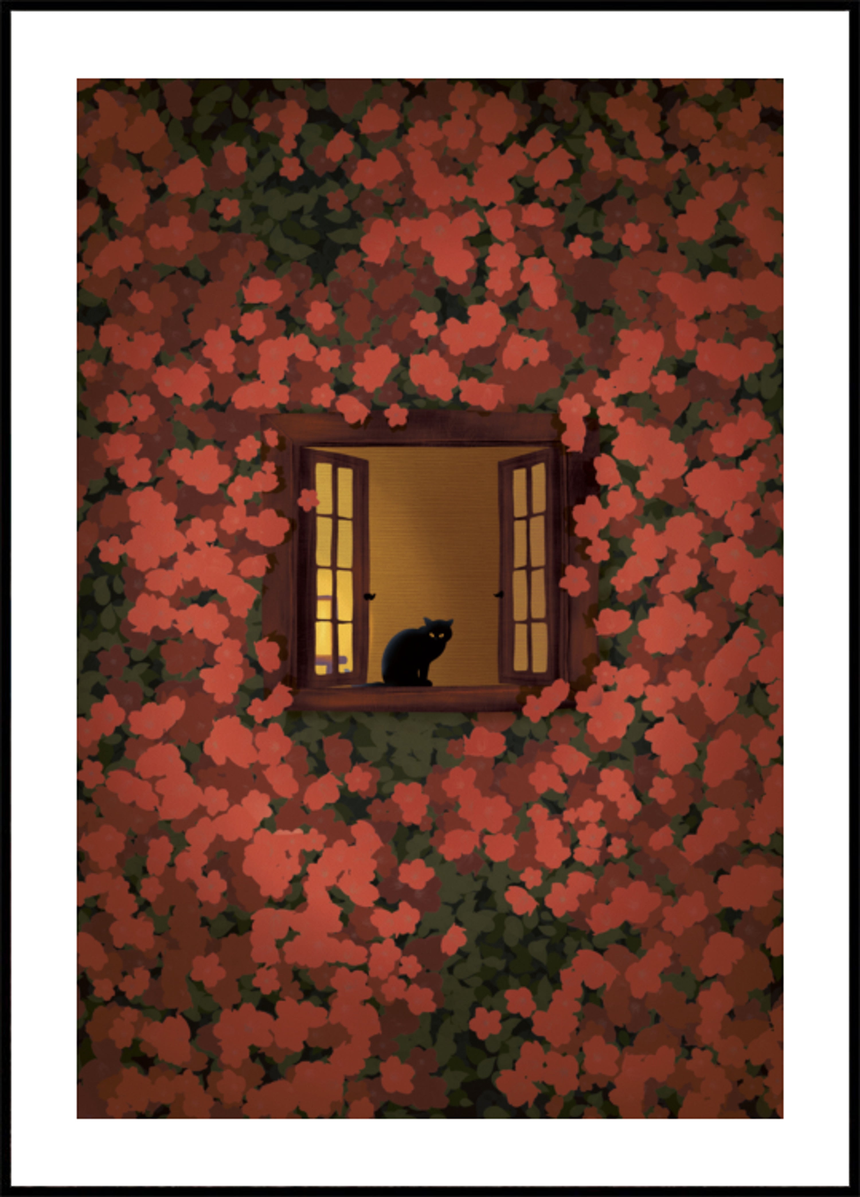 Serata Gatto e rose