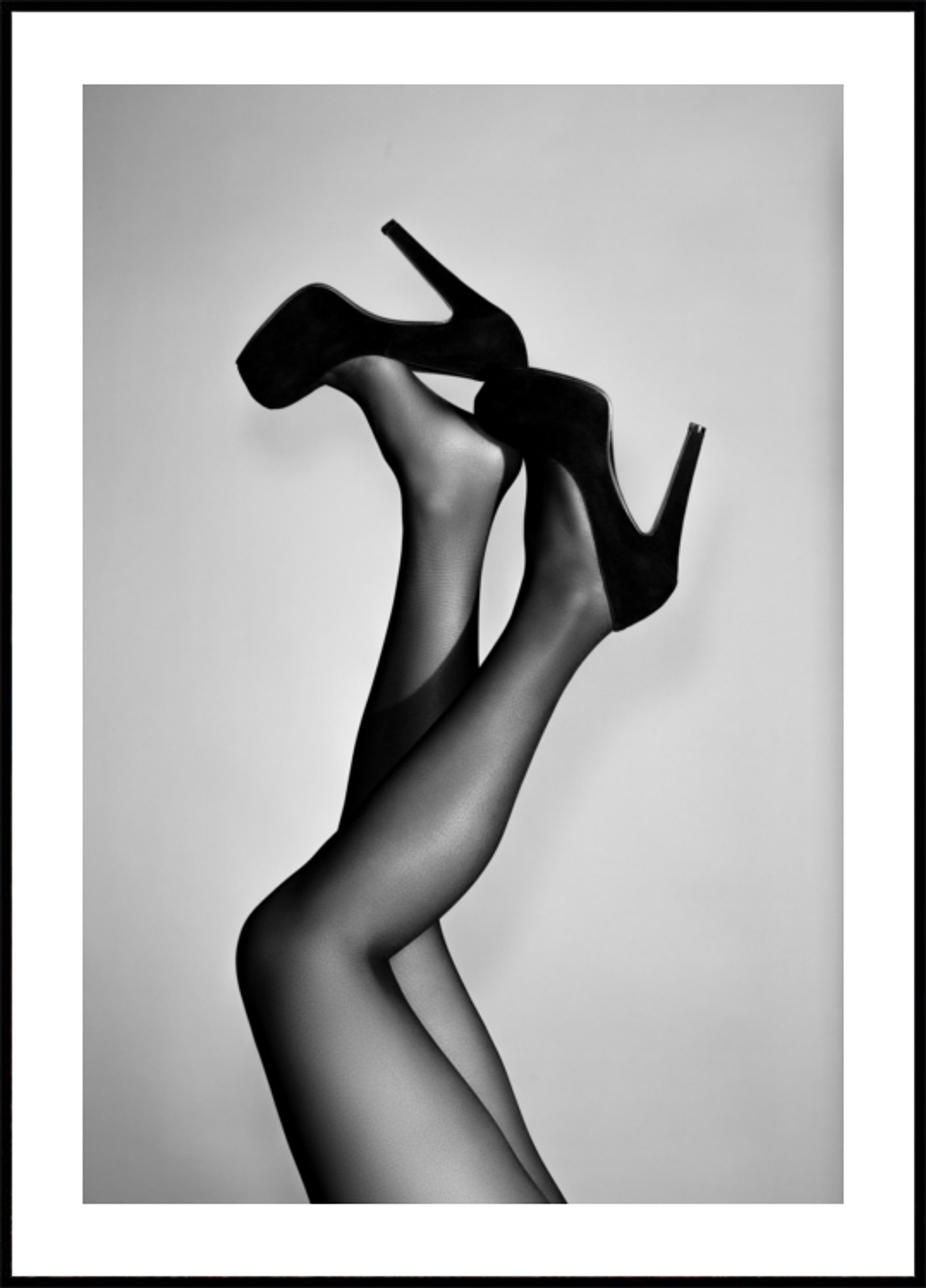 Gambe eleganti con tacco alto