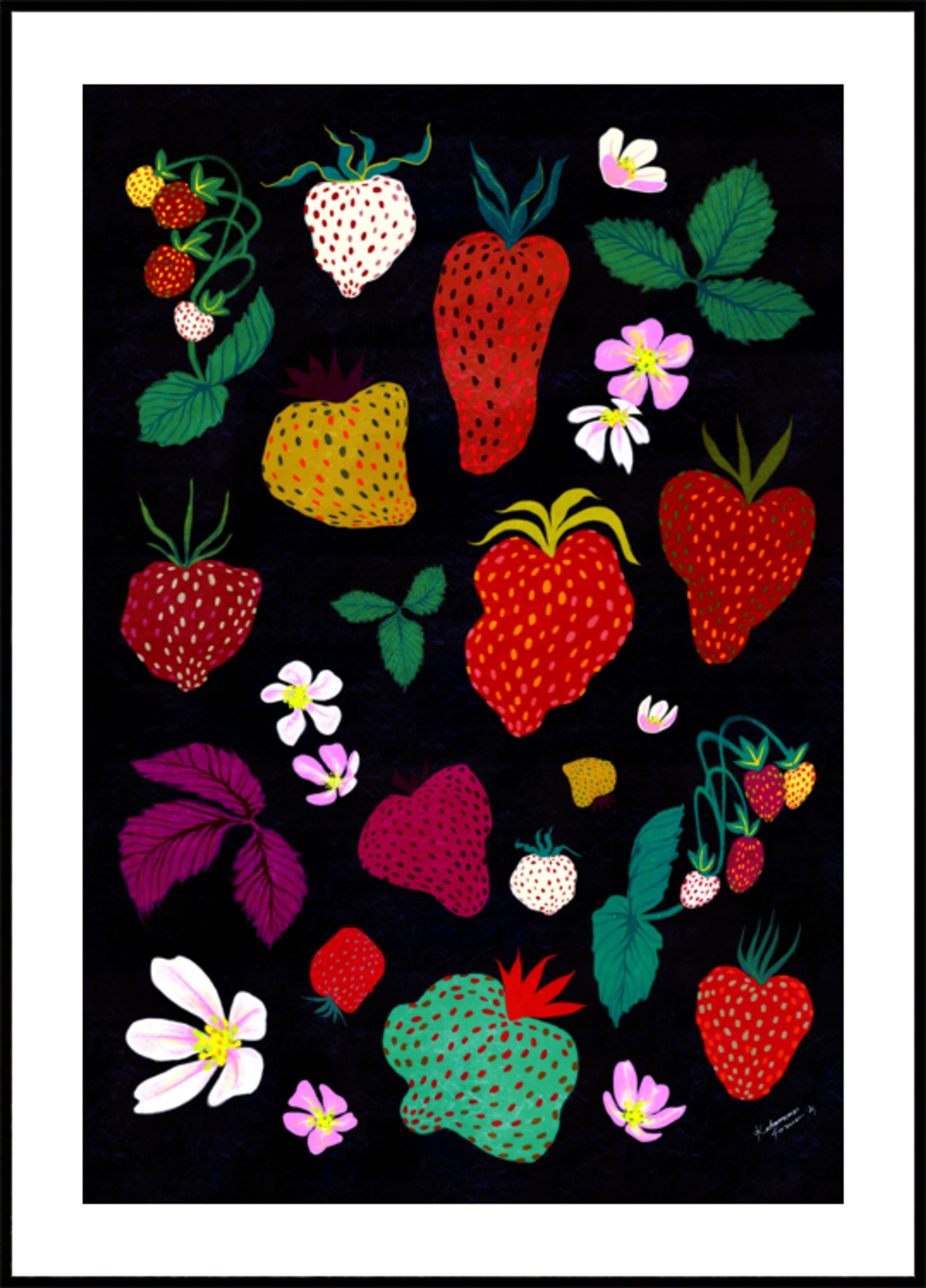 Stravagante raccolta delle fragole
