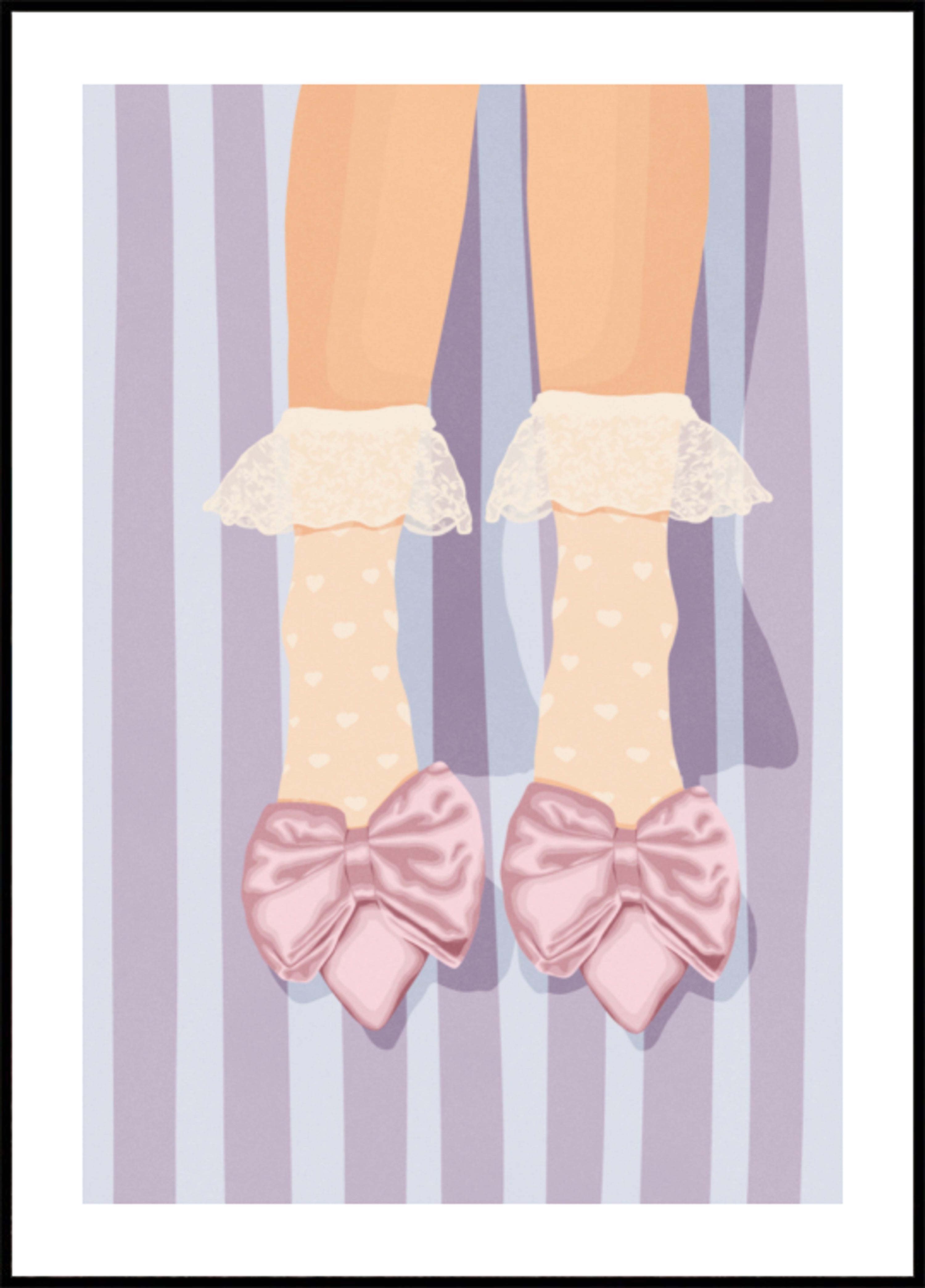 Dolci scarpe con fiocco rosa