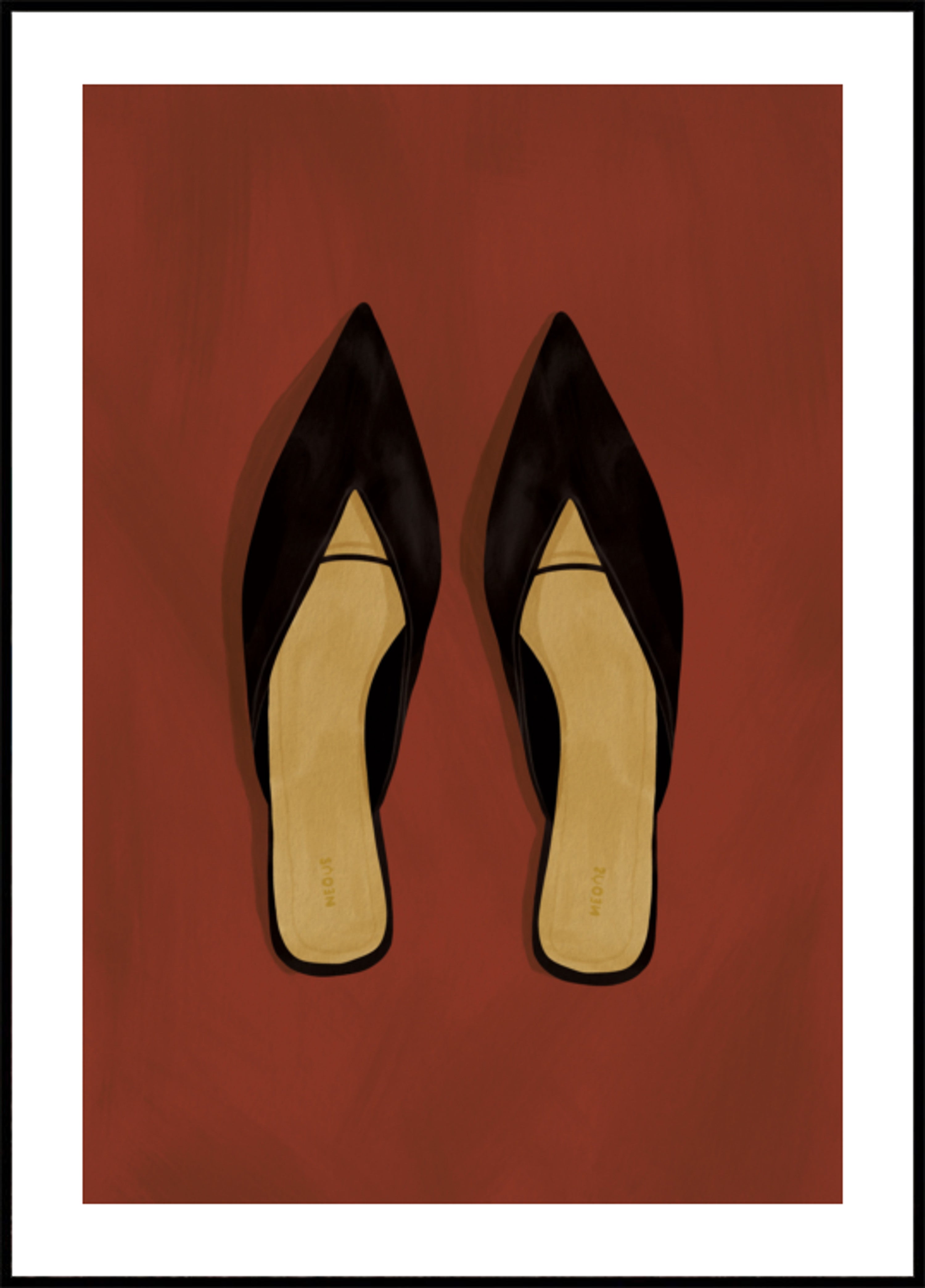 Mules neri chic