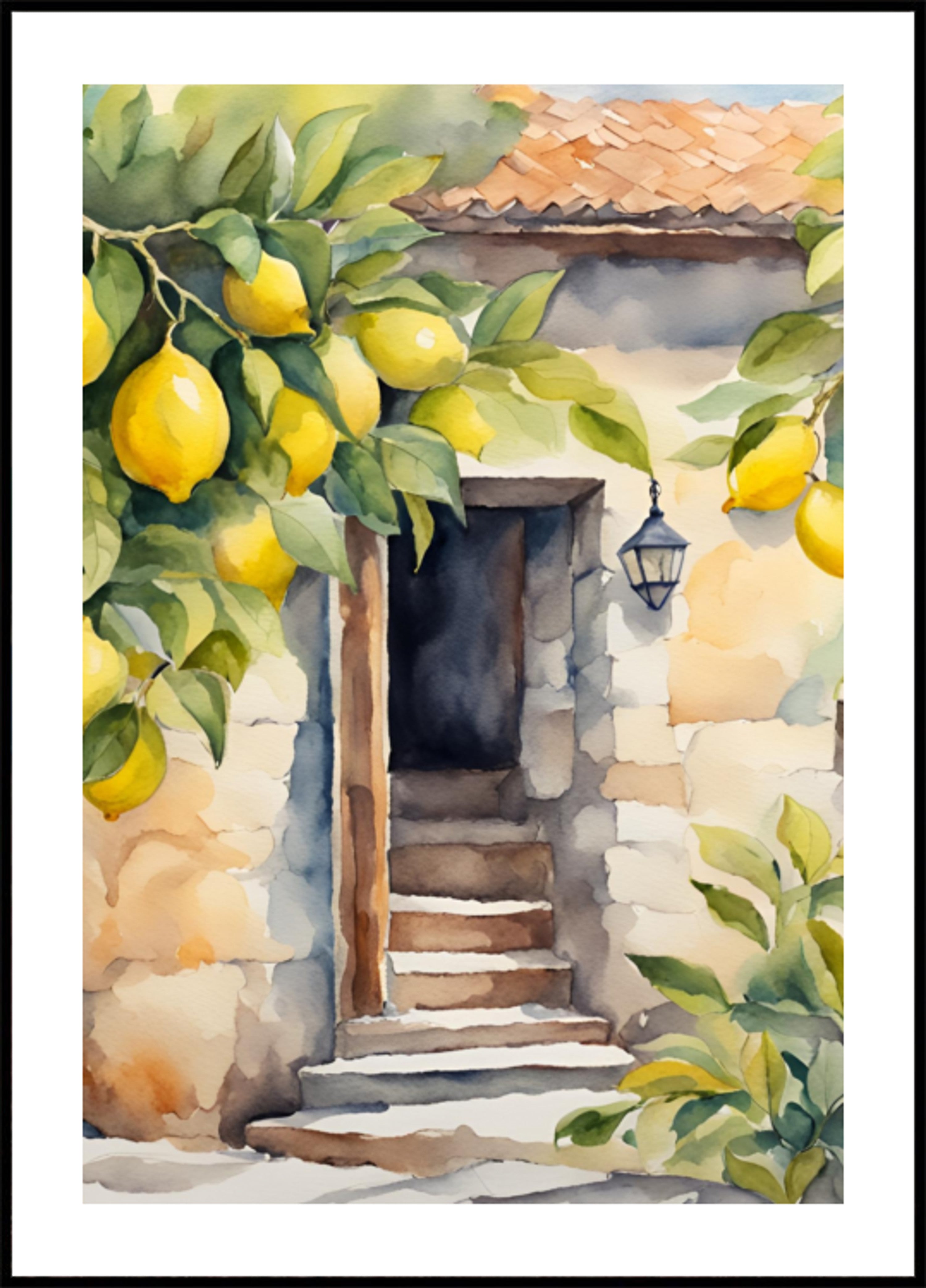 Ingresso soleggiato al limone