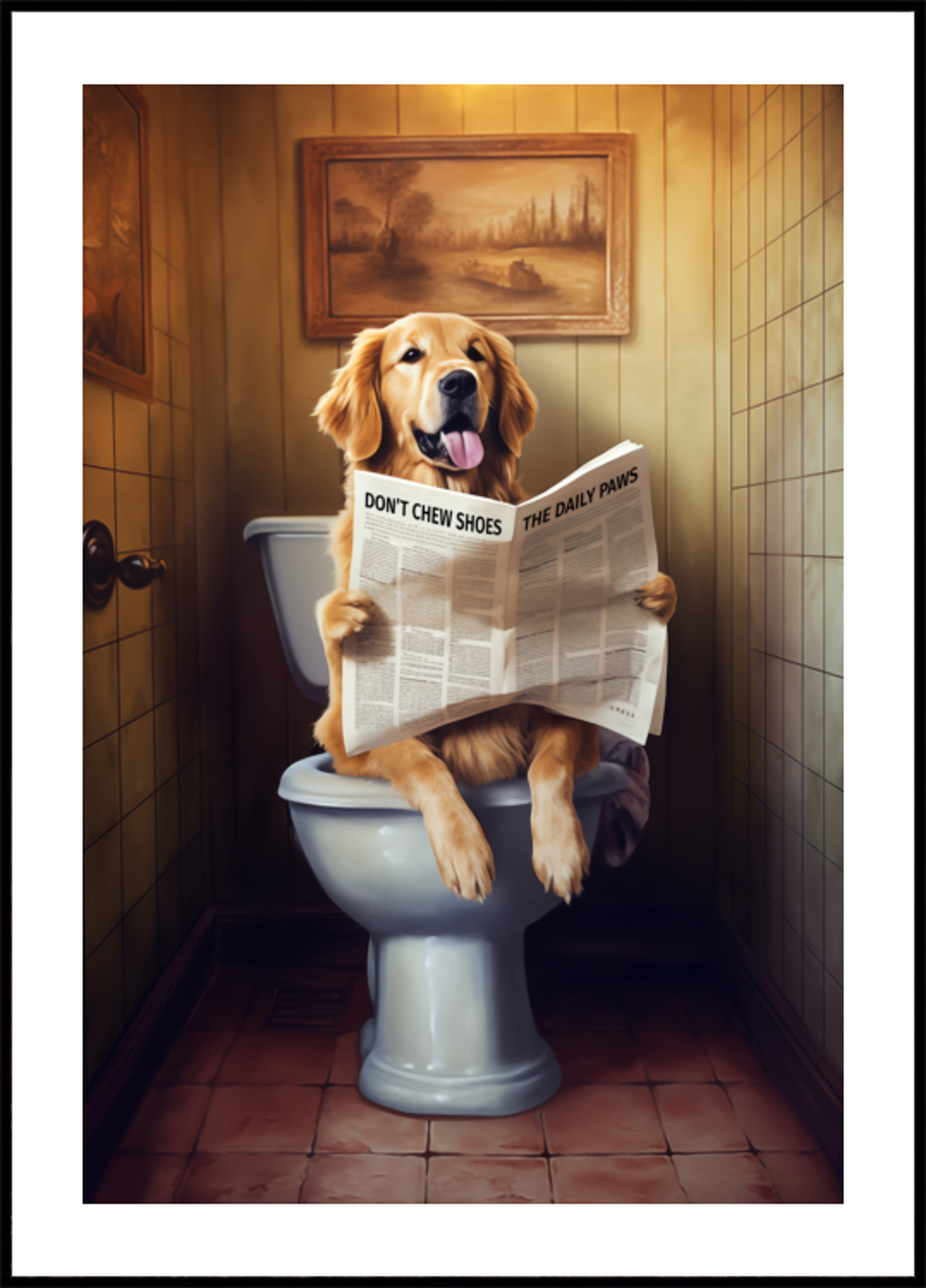 Giornale divertente della lettura del cane