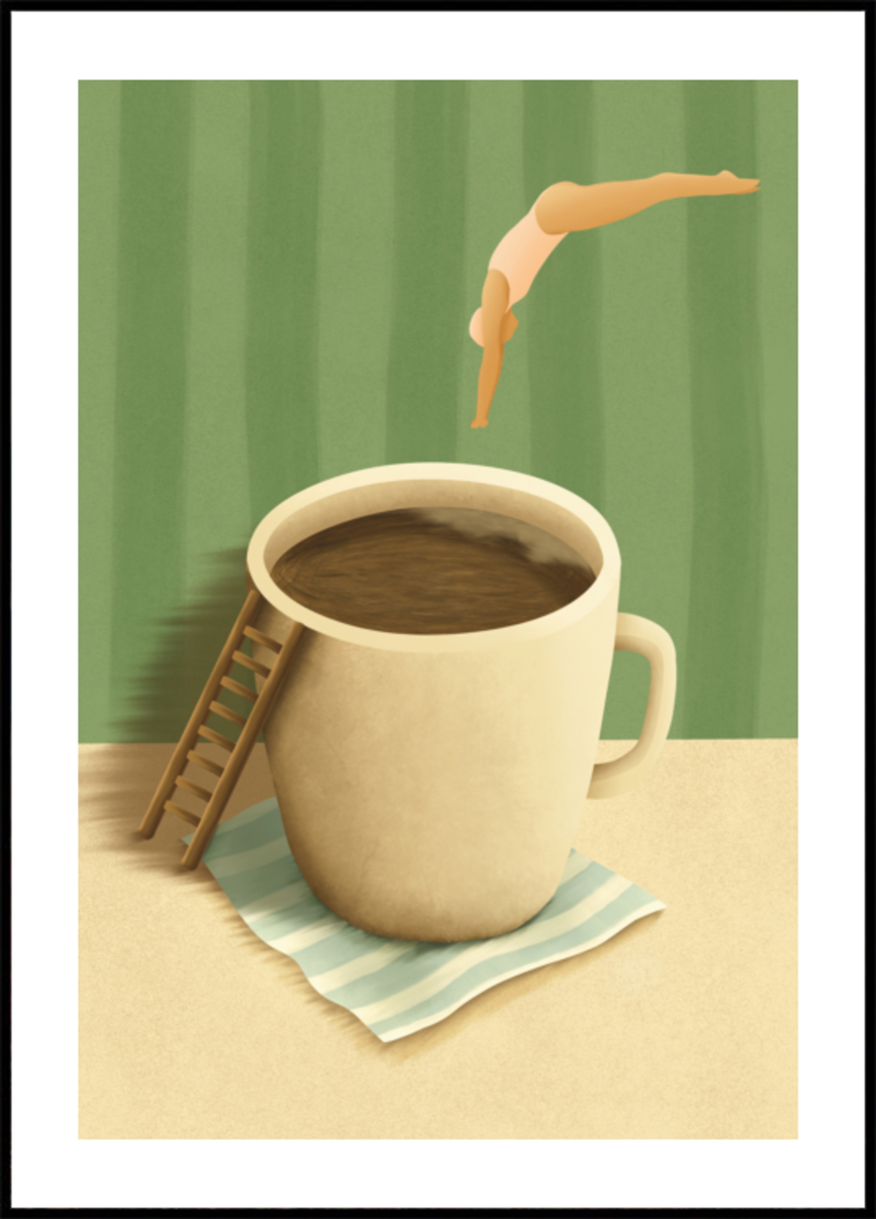 Immersione al caffè mattutino