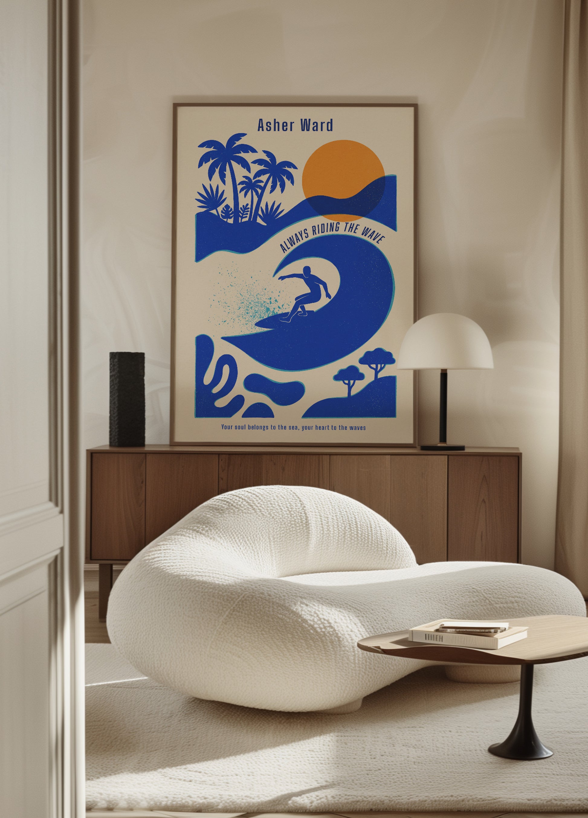 Onda da surf impersonale con vibrazioni tropicali