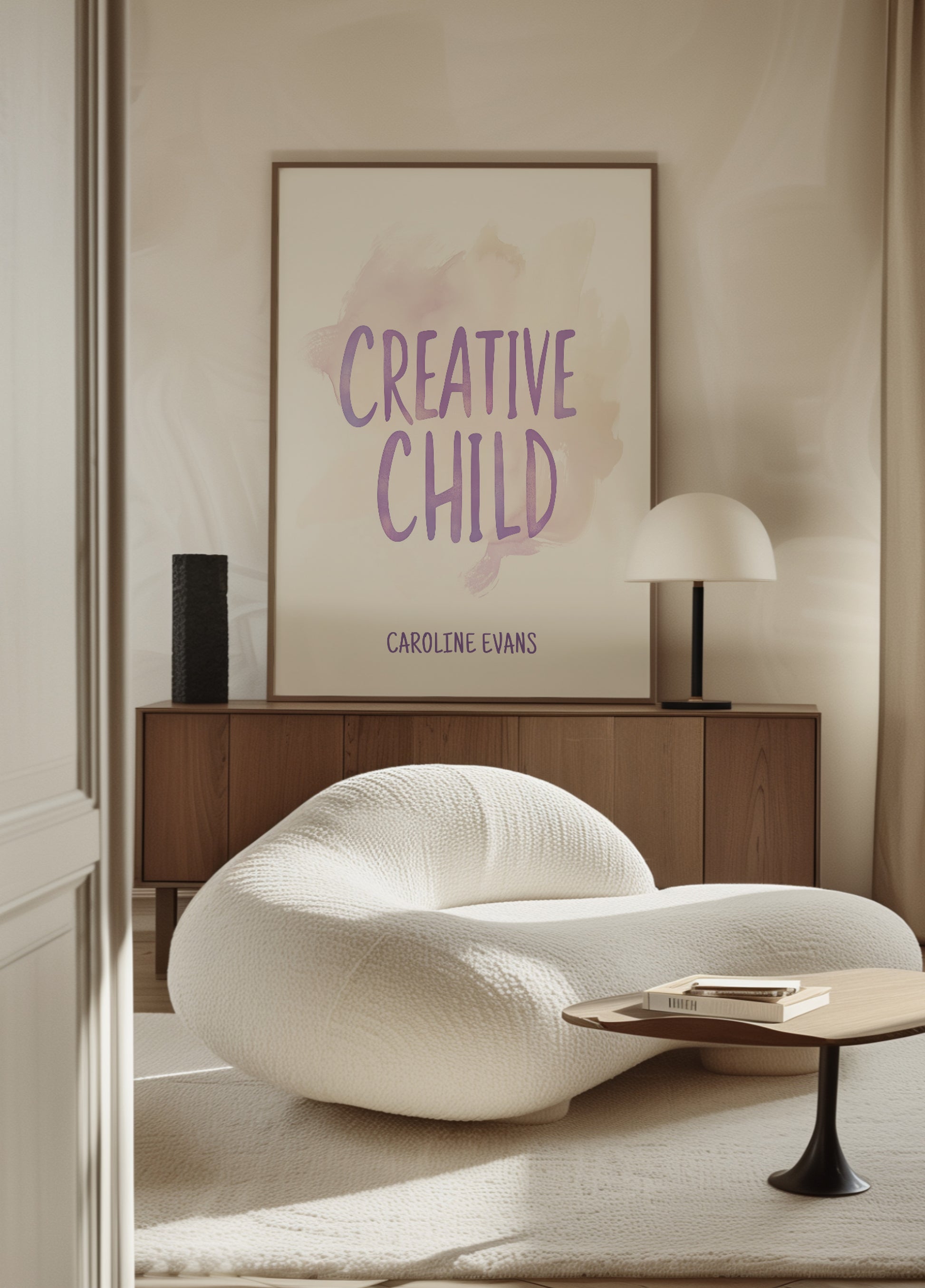 Arte tipografica ispiratrice per bambini
