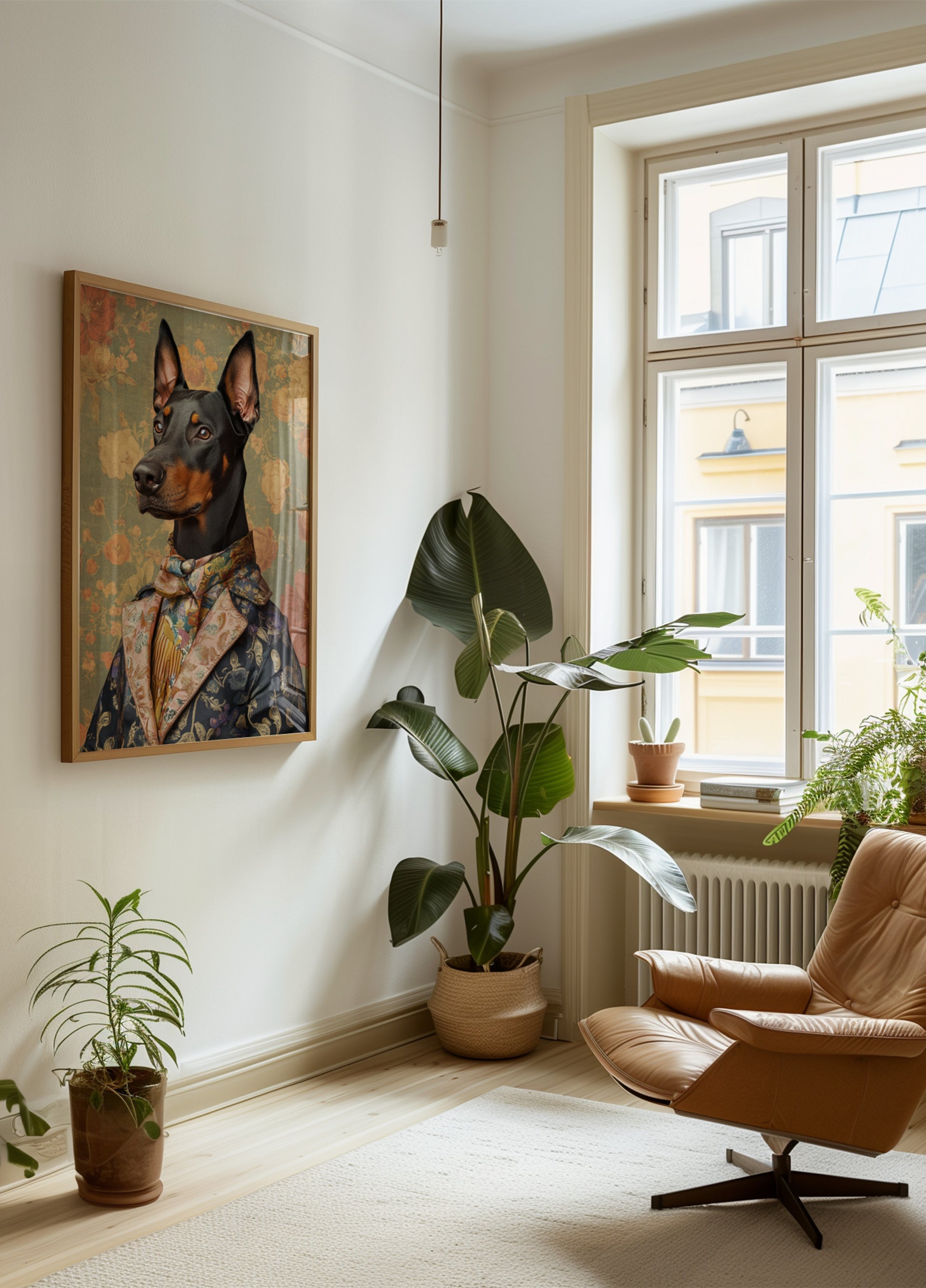 Elegante gentiluomo doberman