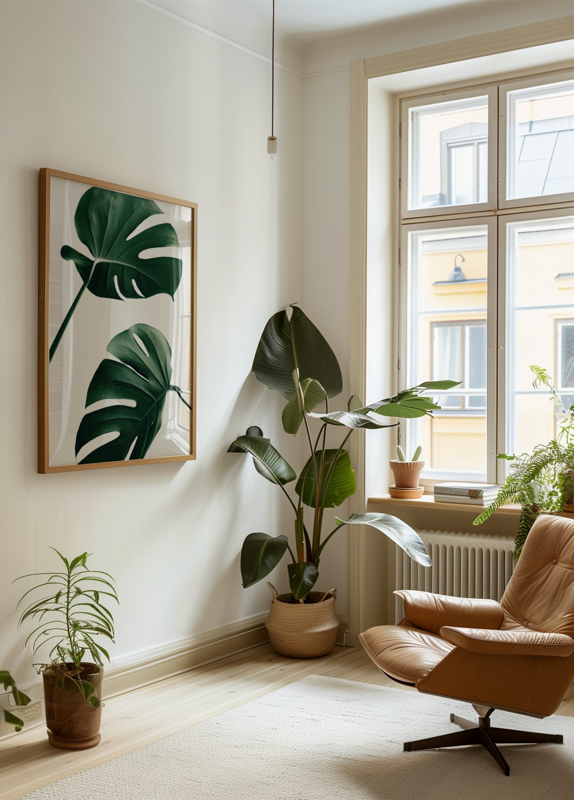 Foglie tropicali di Monstera