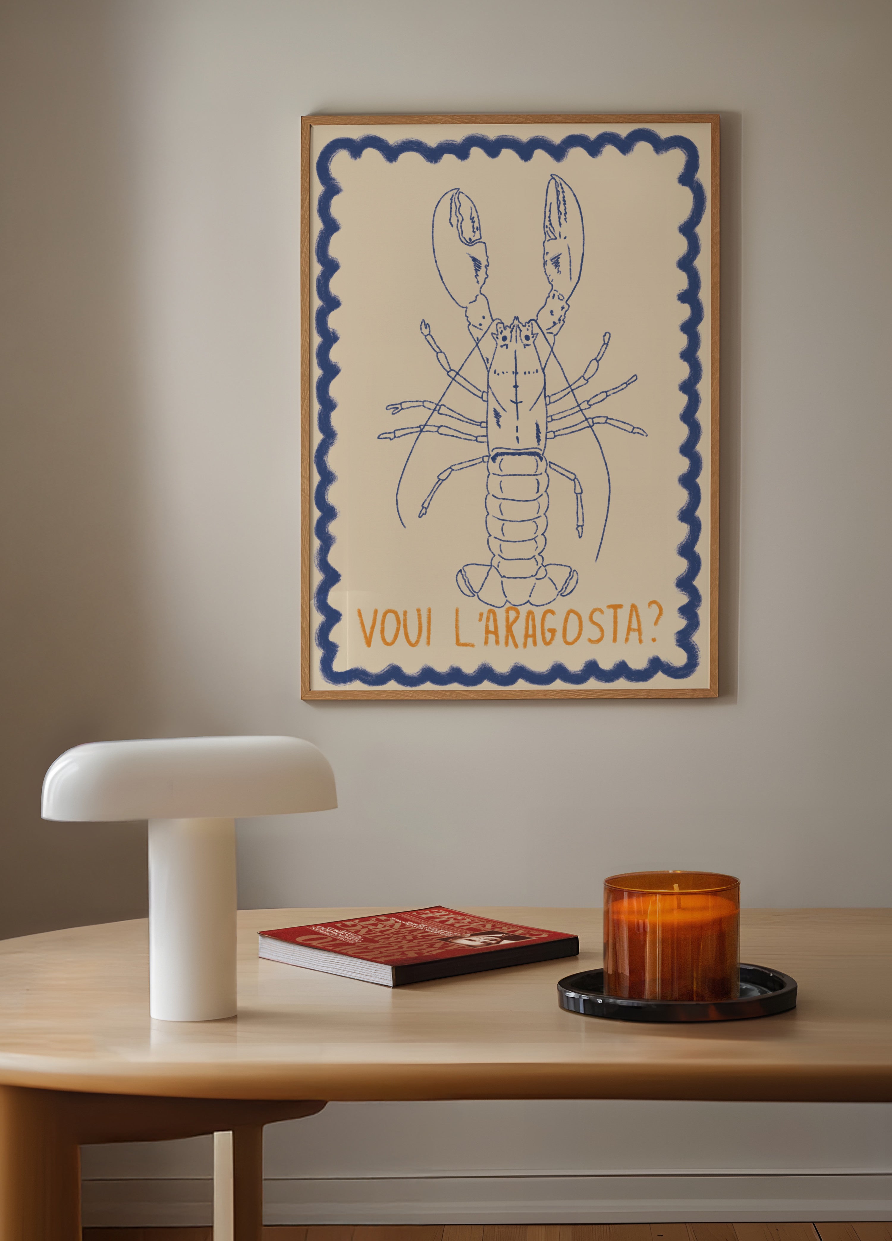 Disegno di aragosta italiana