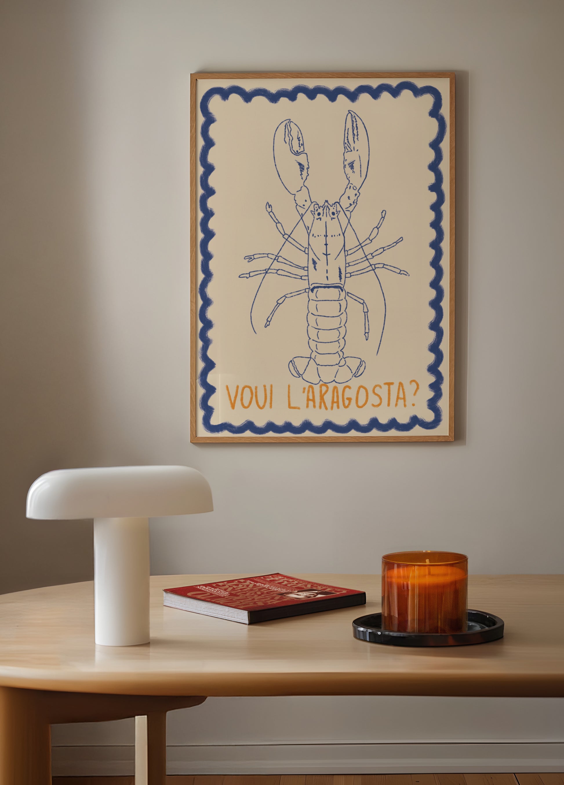 Disegno di aragosta italiana