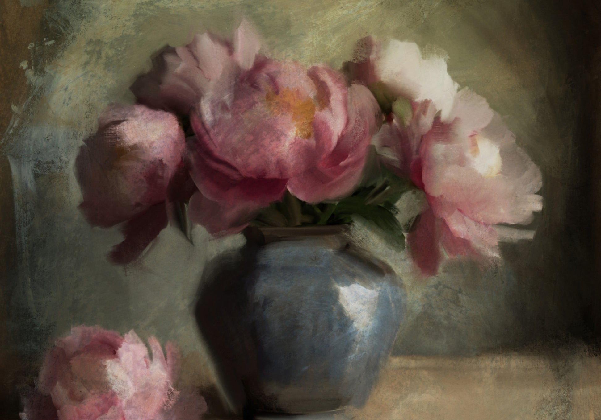 Pivoines una rosa