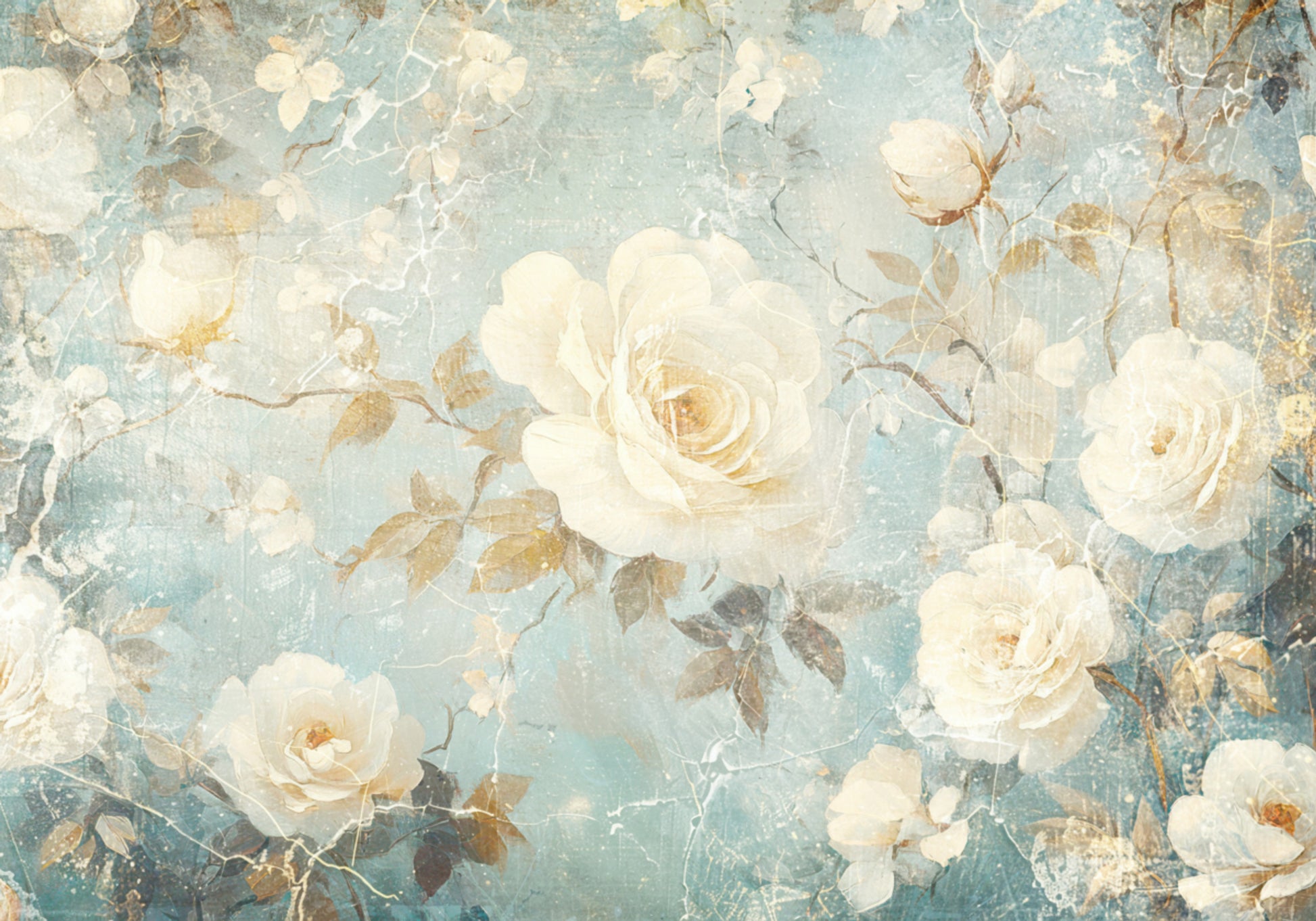 Rose bianche d'epoca