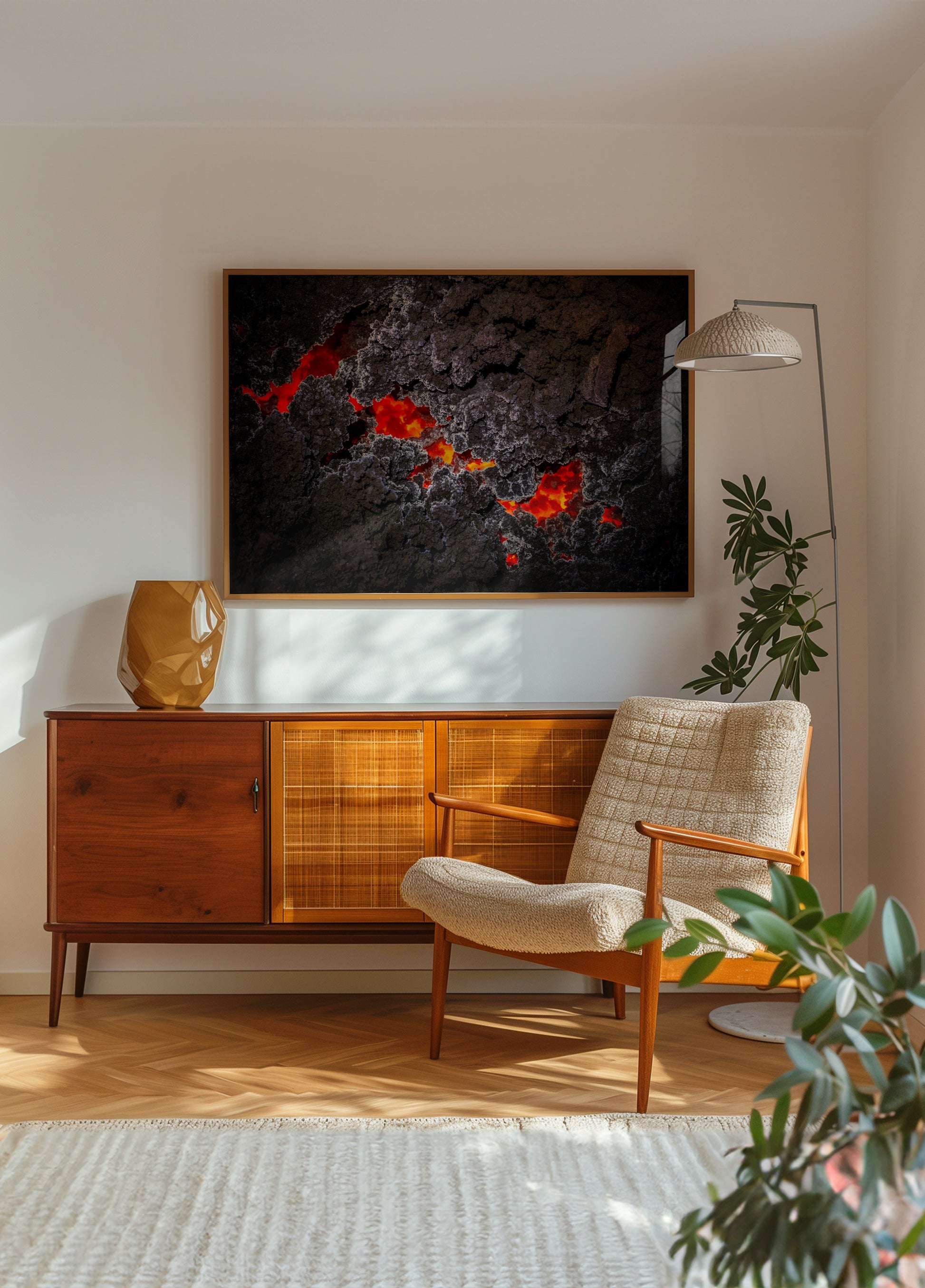 Colata di lava fusa