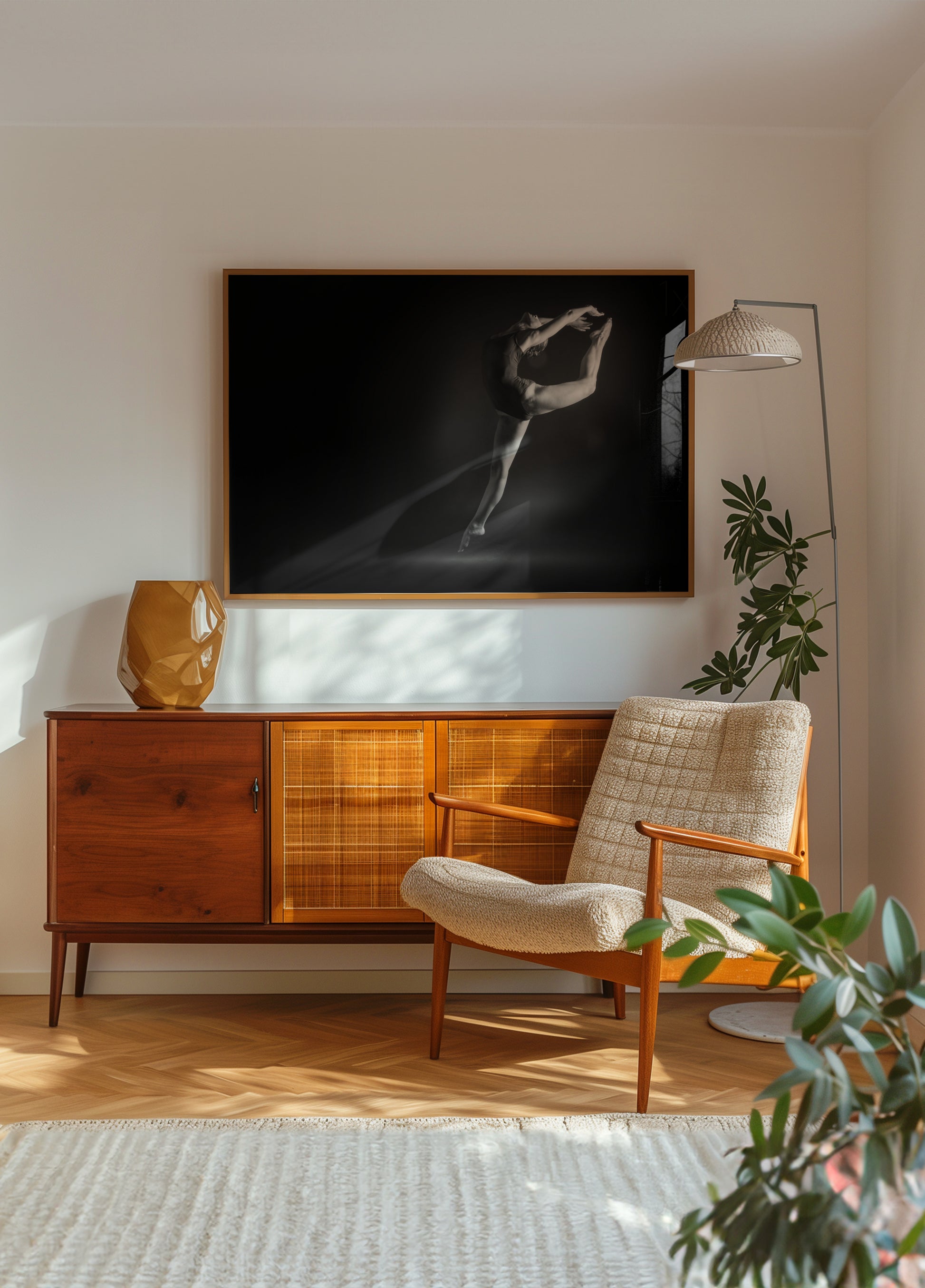 Posa di balletto aggraziata