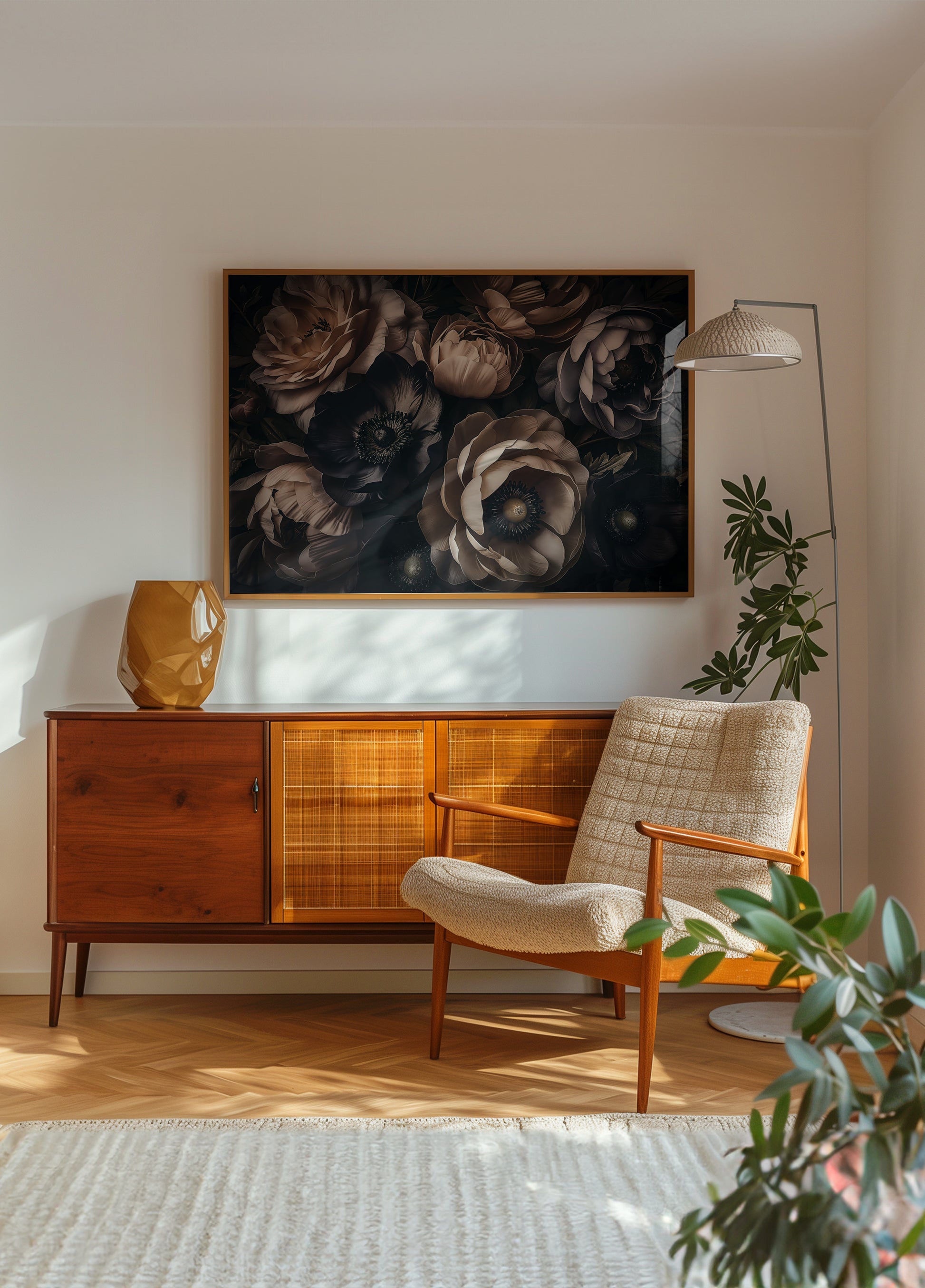 Eleganti fioriture scure