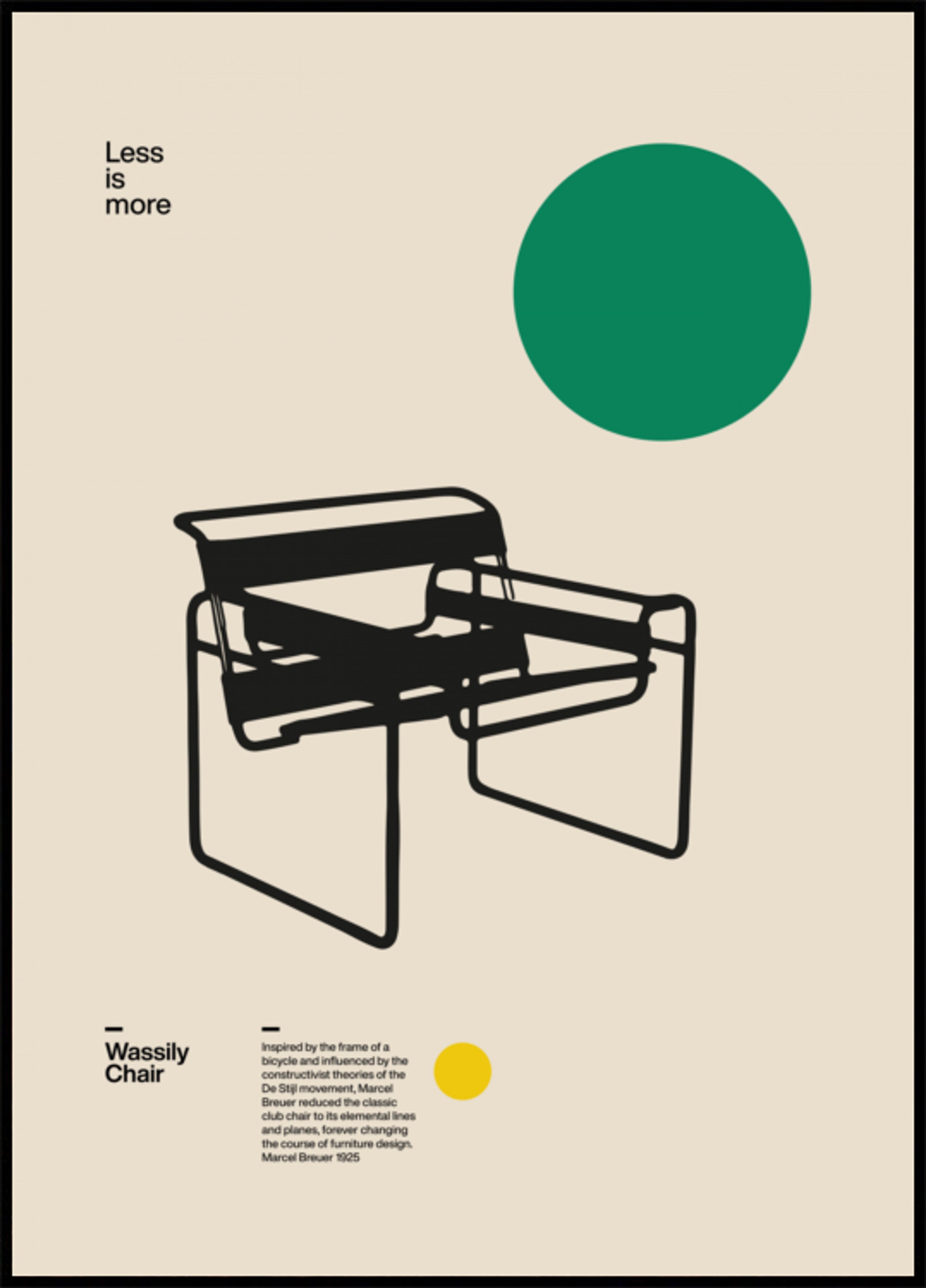 Sedia dal design Bauhaus