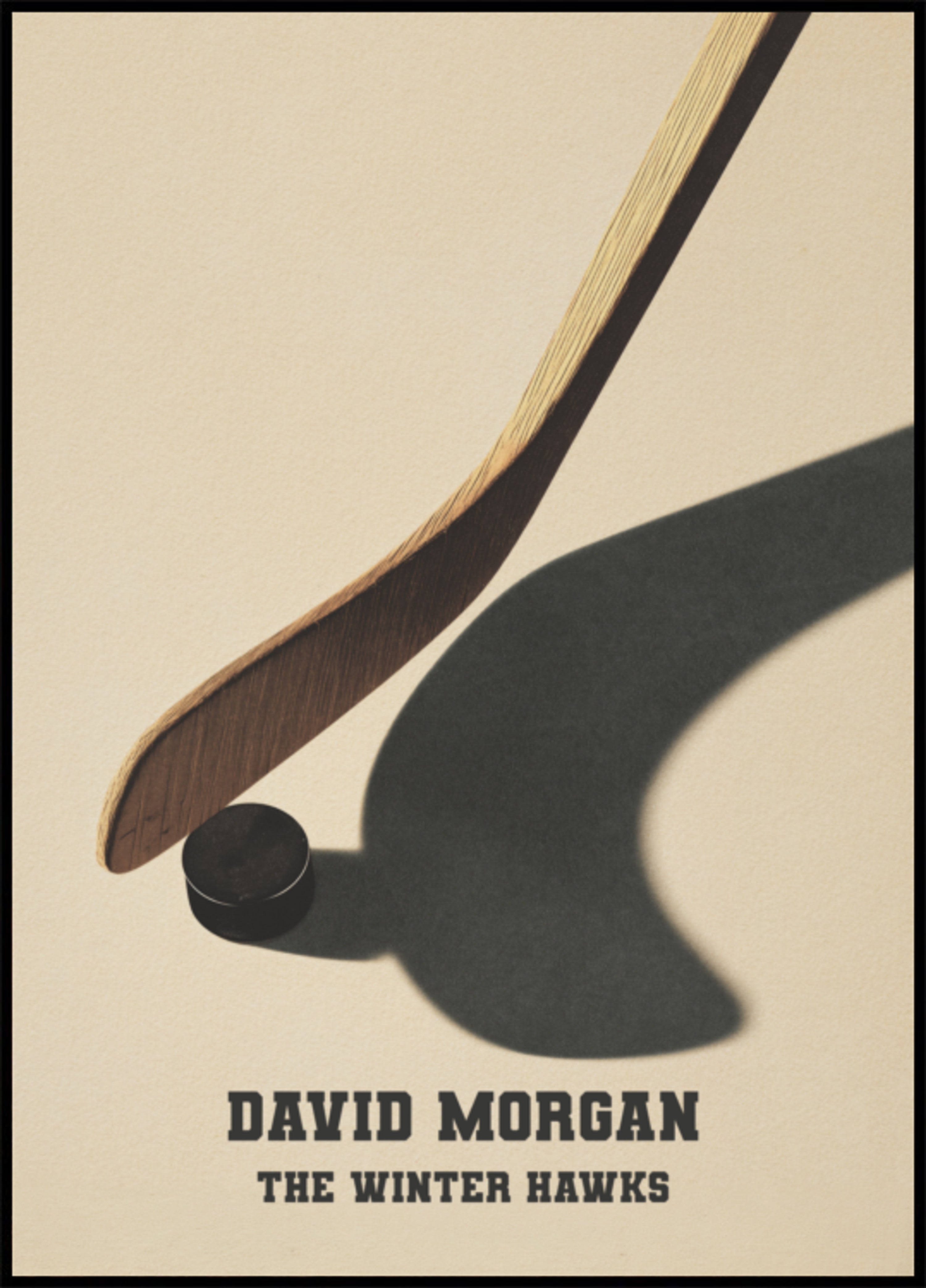 Biglietto per stivale da hockey vintage e biglietto per l'ombra del disco