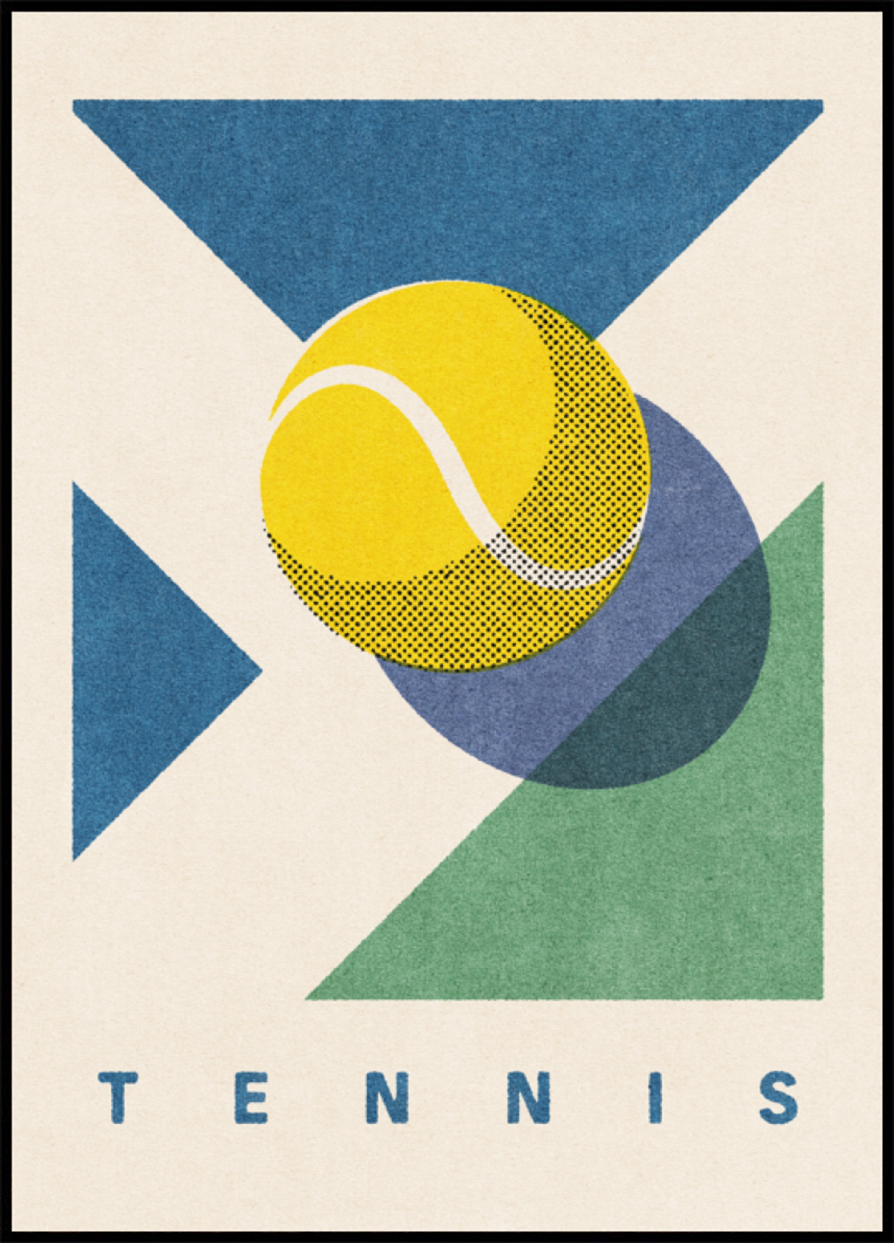 Palla da tennis geometrica
