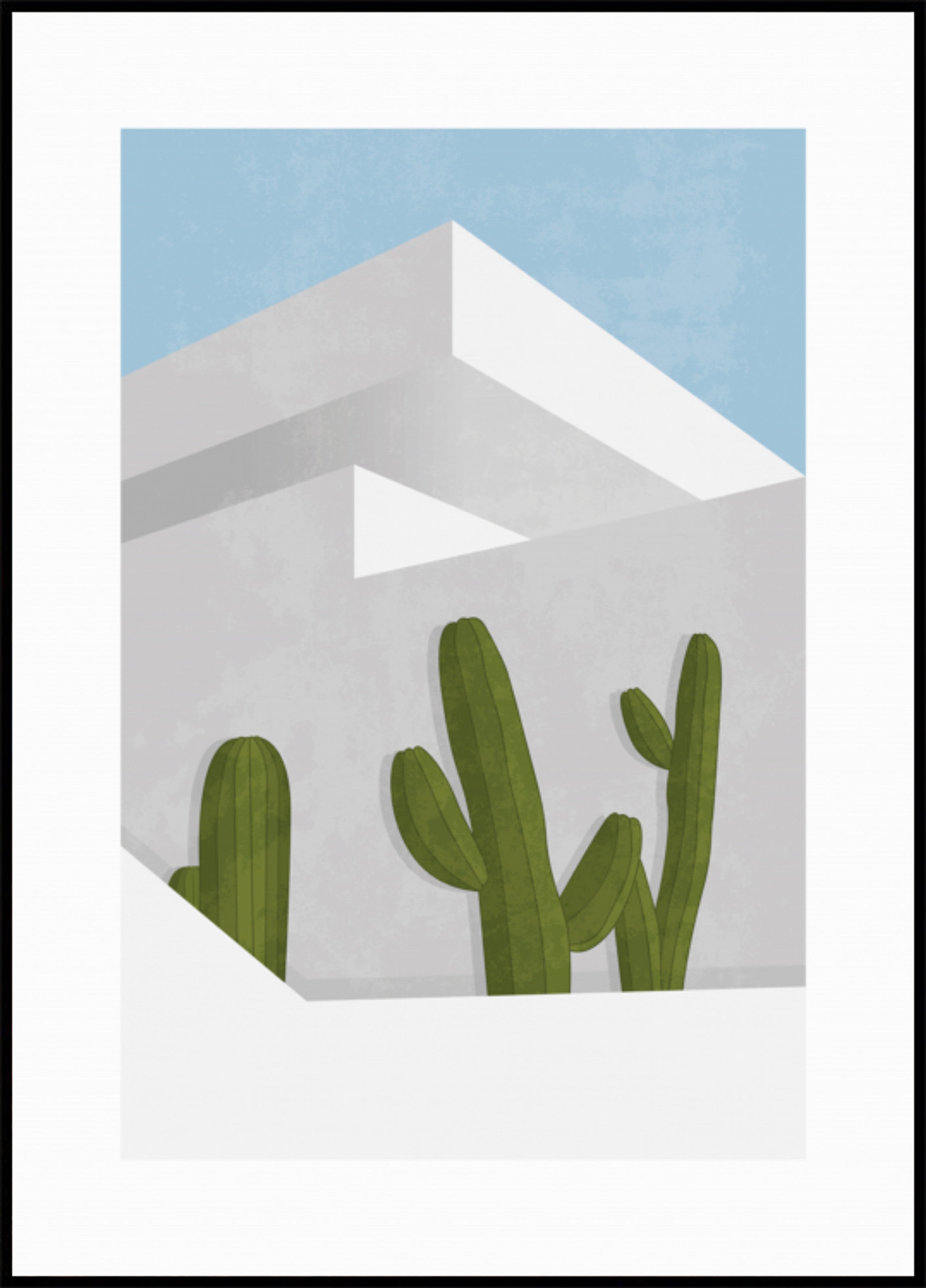 Cactus del deserto minimalista