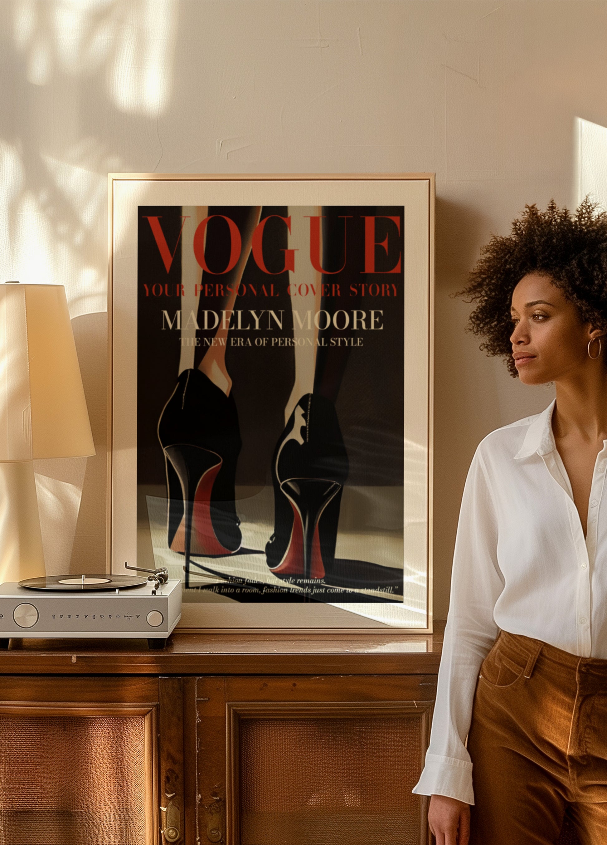 Elegante poster di moda per eroi alti