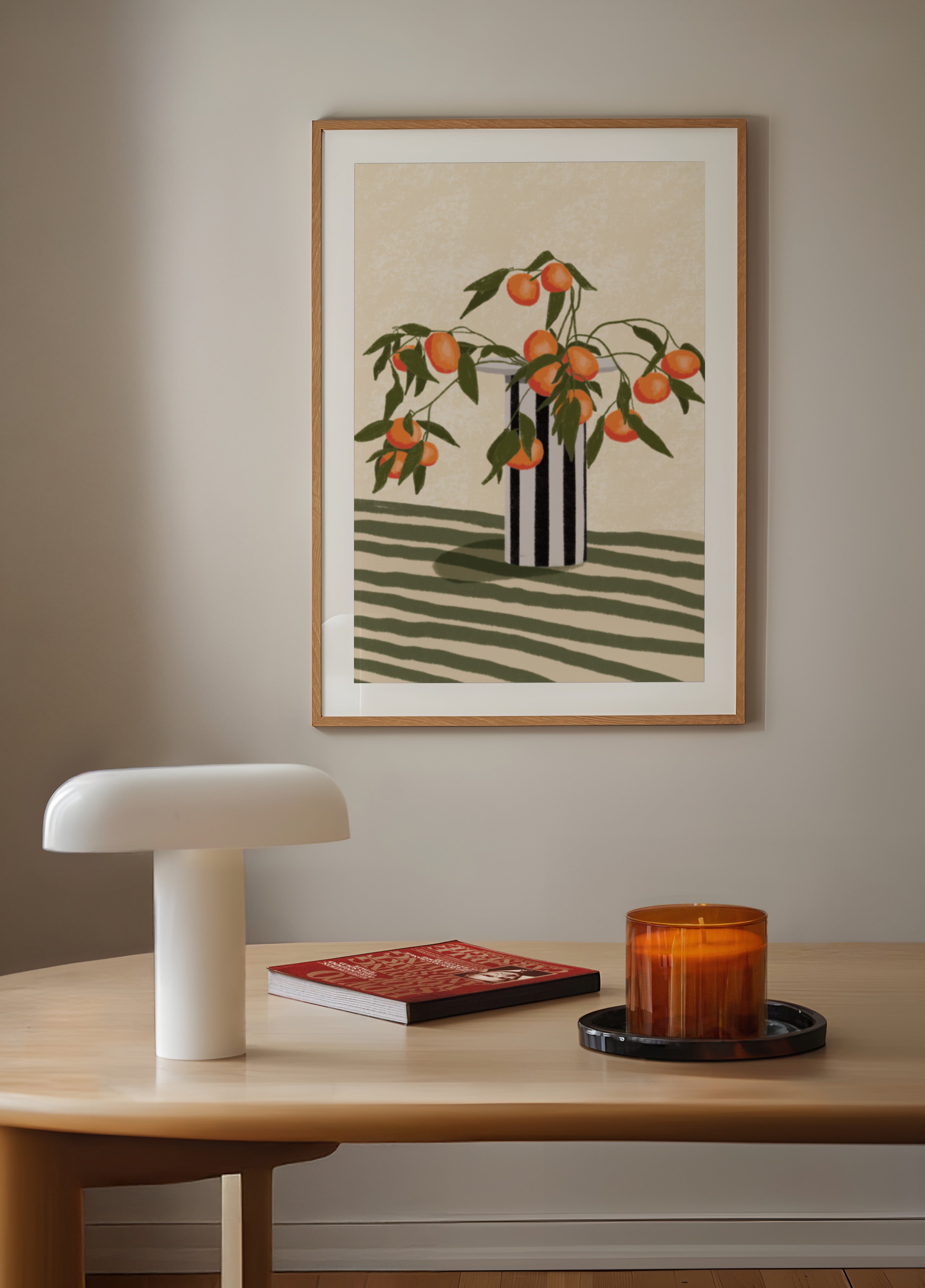 Vaso di rami d'arancio