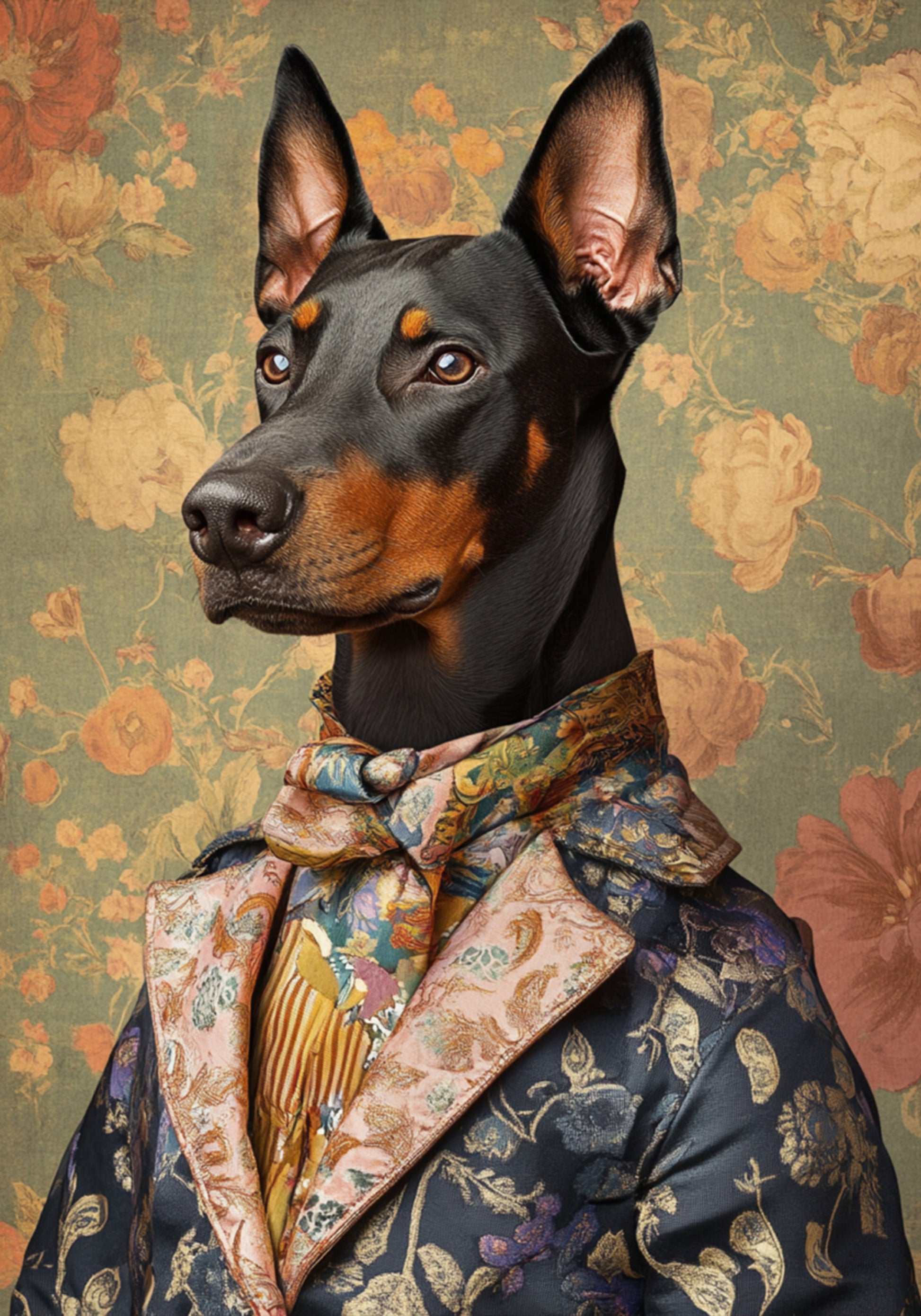 Elegante gentiluomo doberman
