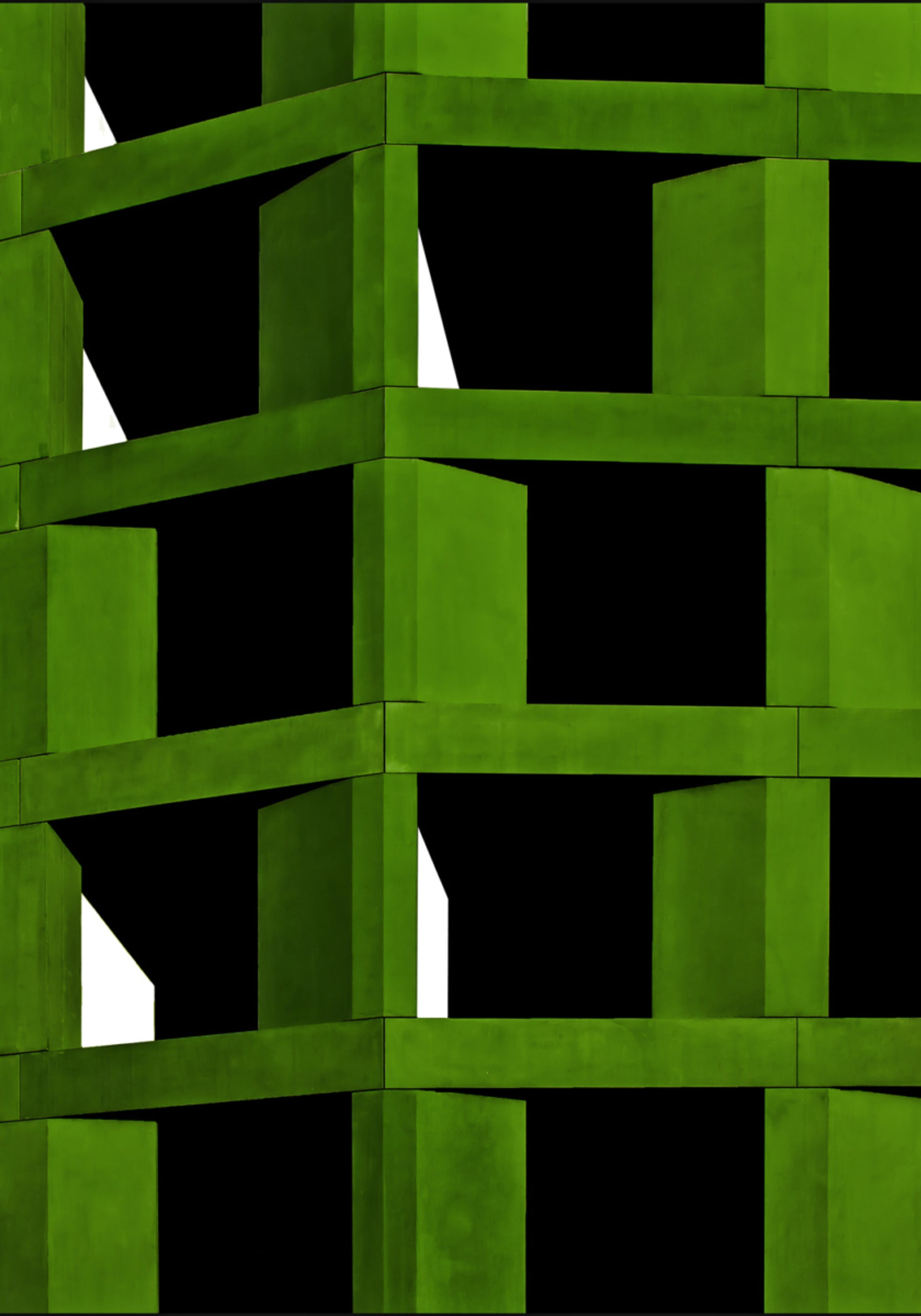 Geometria verde vibrante