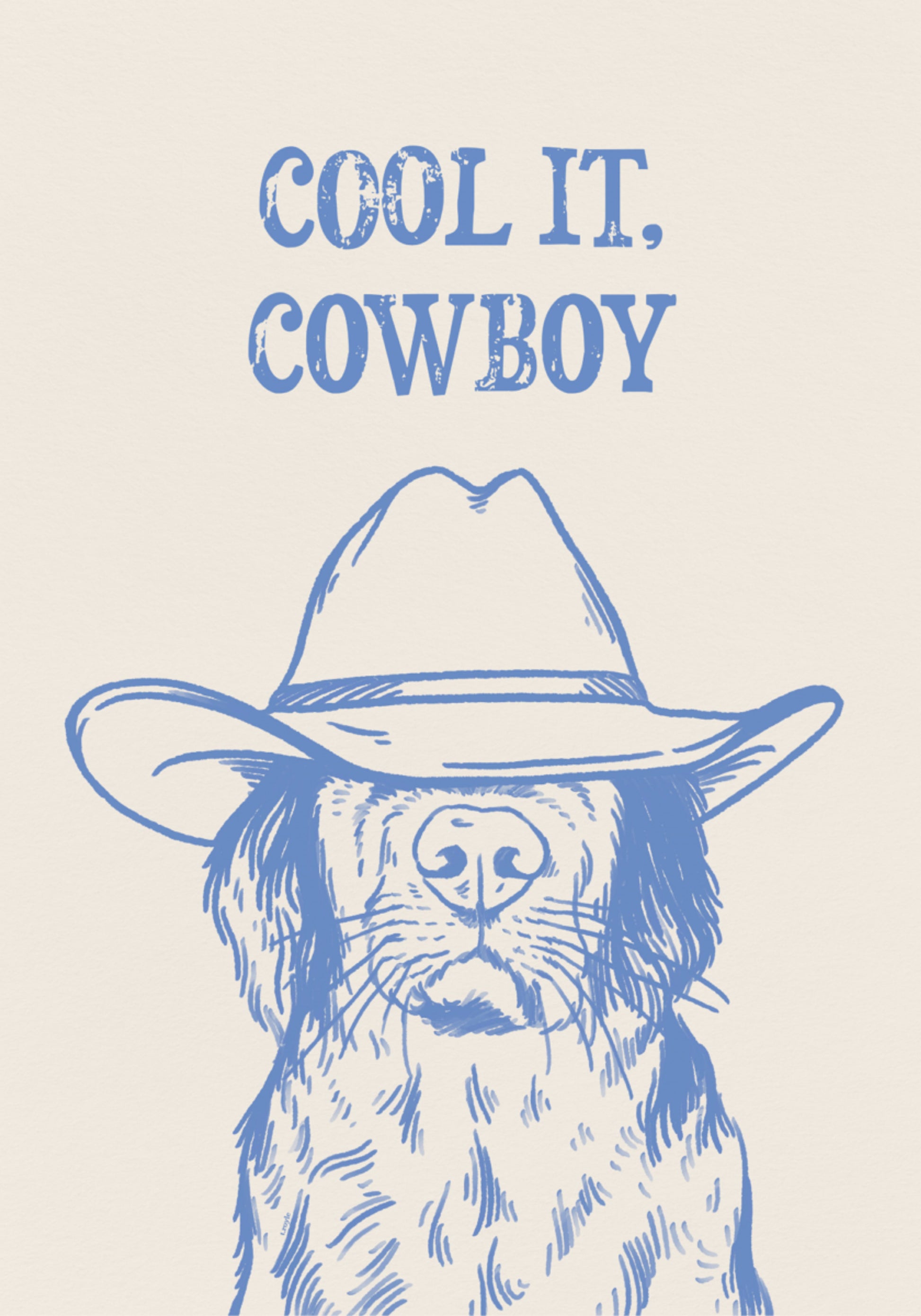 Raffreddalo, cane da cowboy
