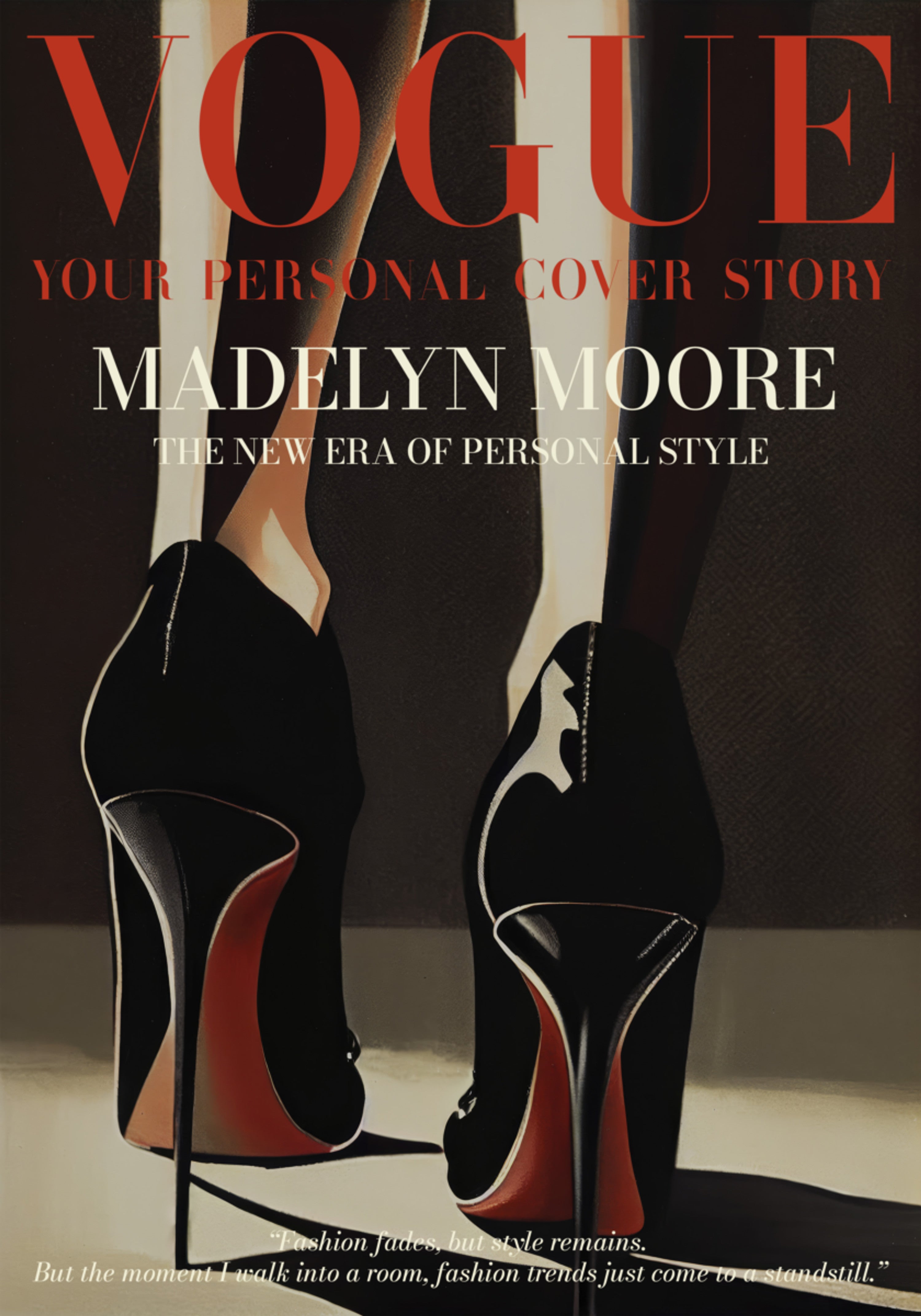 Elegante poster di moda per eroi alti
