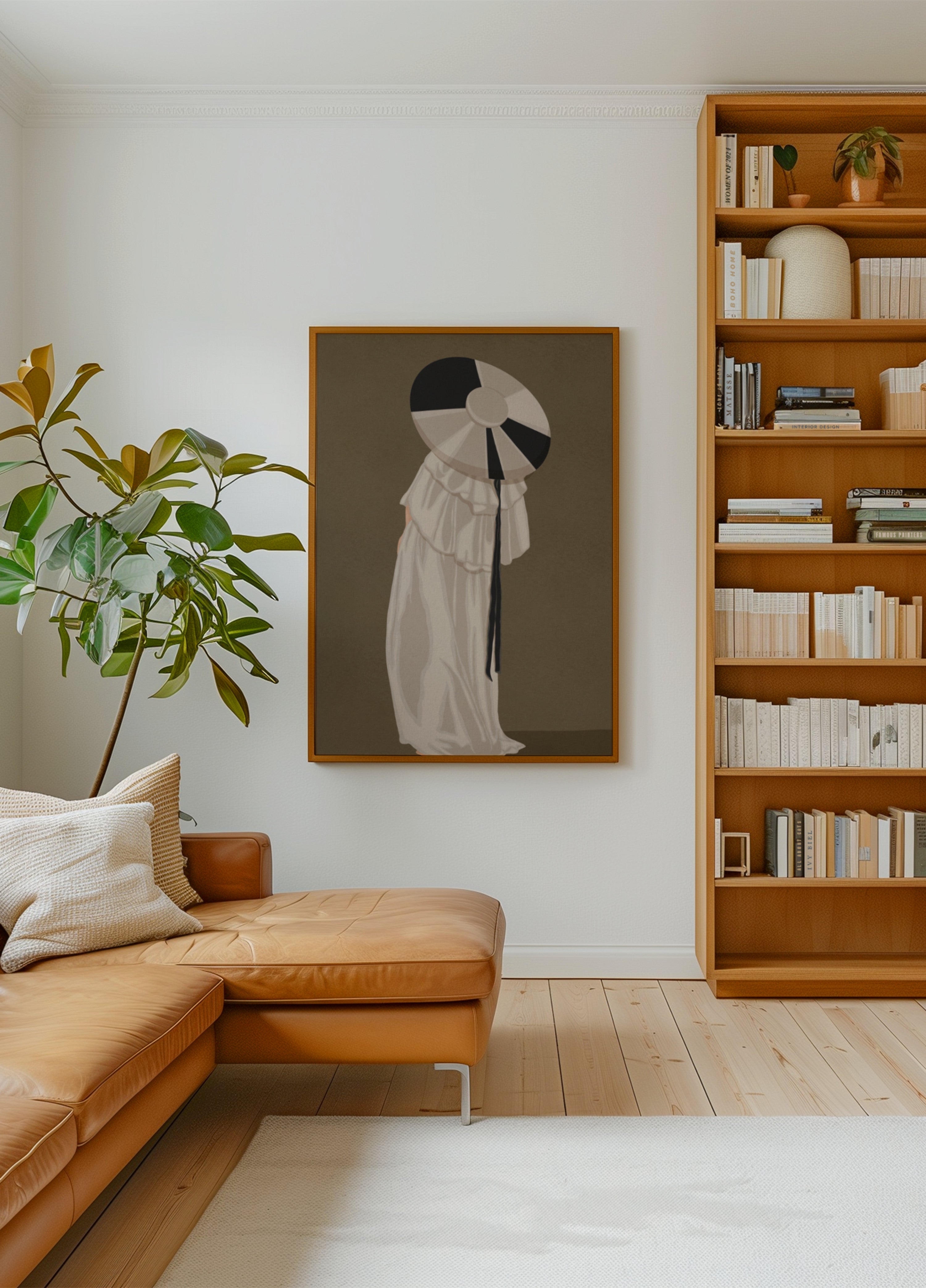 Donna In Cappello Elegante