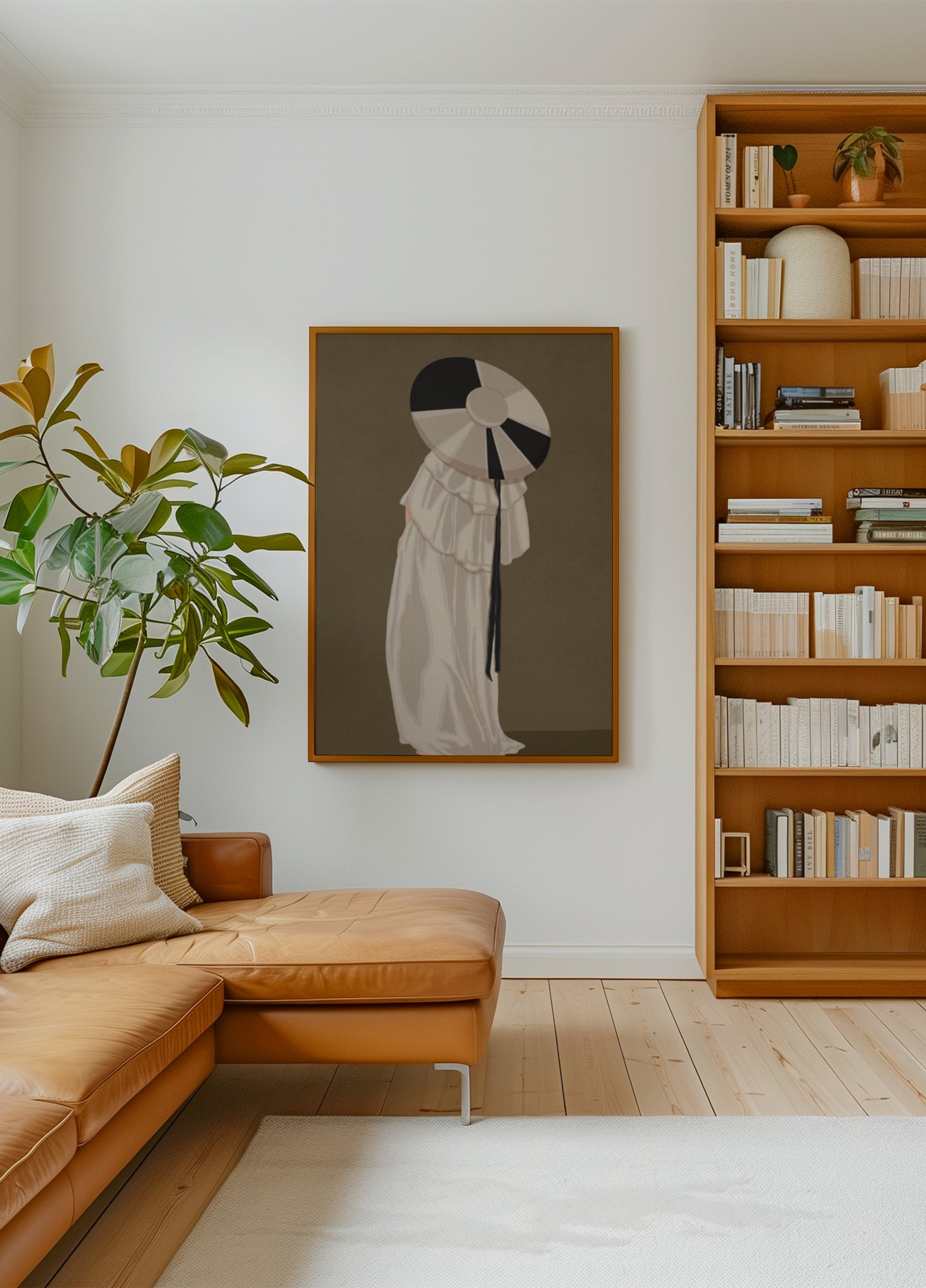 Donna In Cappello Elegante