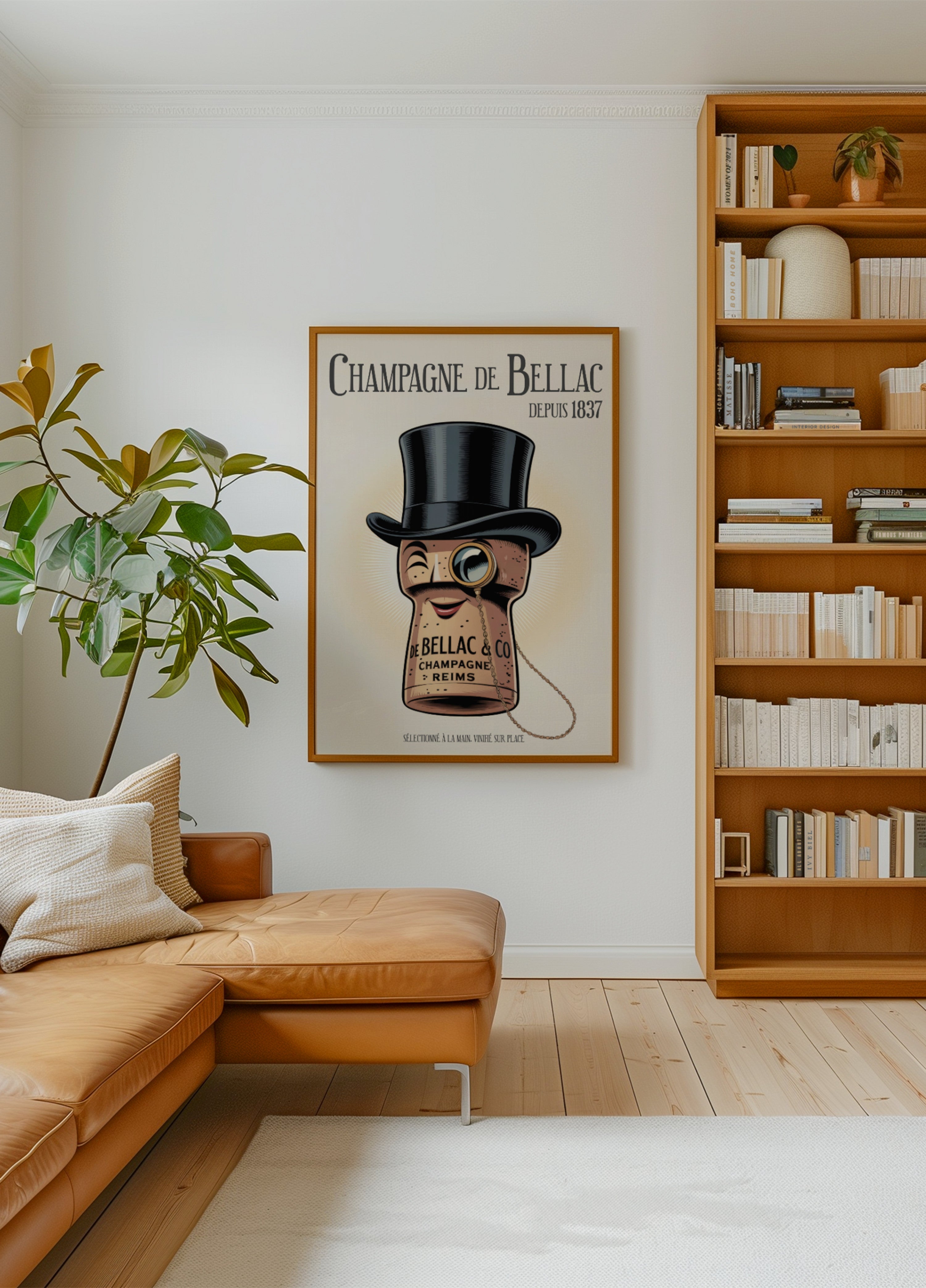 Elegante carattere di tappo di champagne